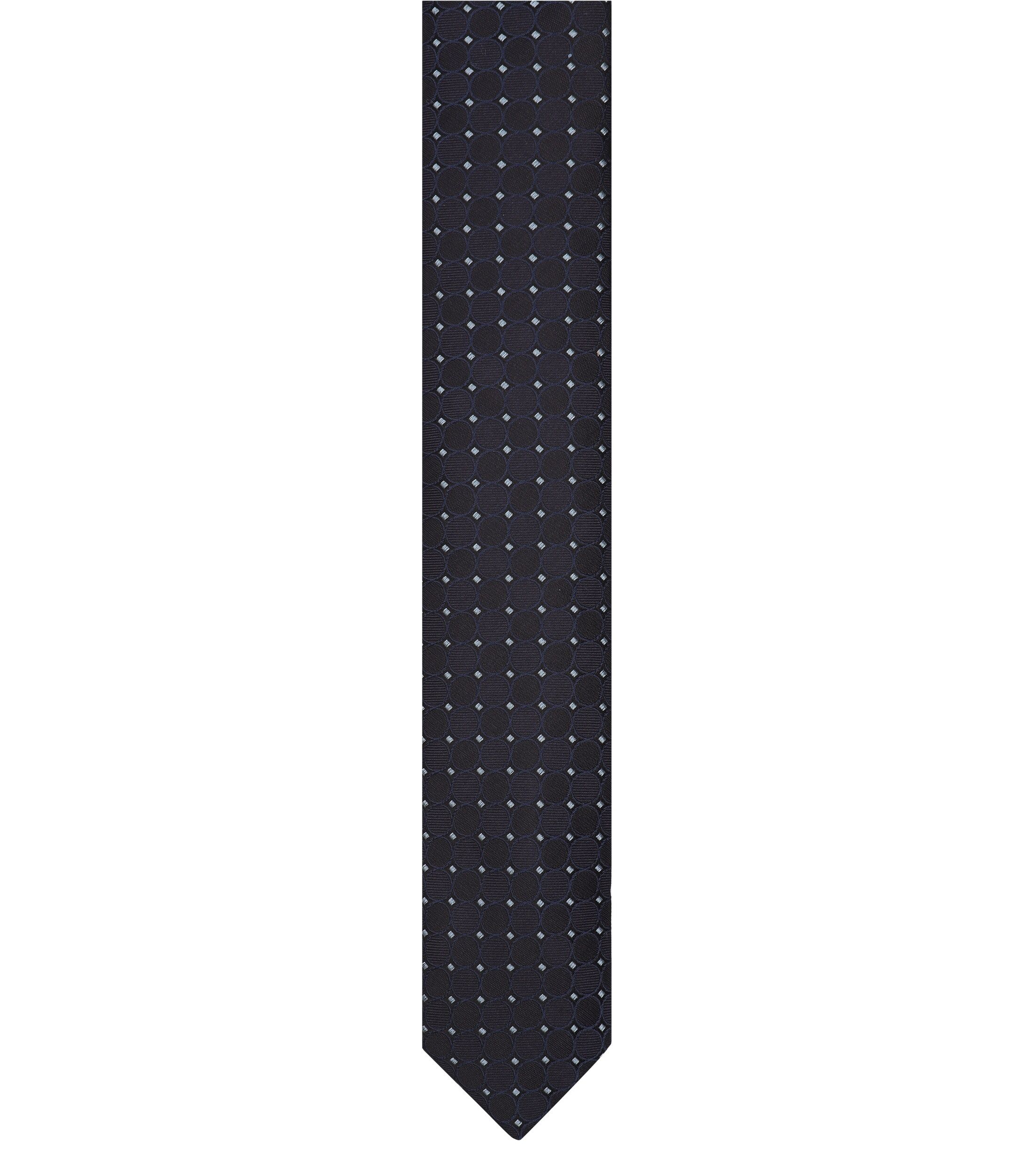 VENTI stropdas, donkerblauw, grijs dessin