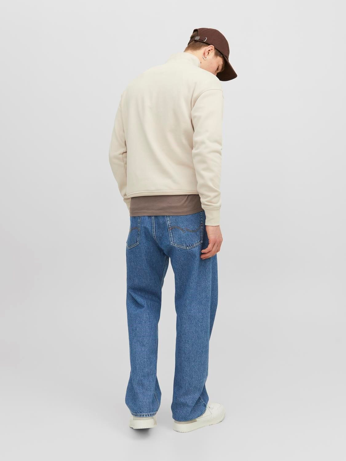 JACK & JONES Alex Original loose fit, heren jeans, denimblauw