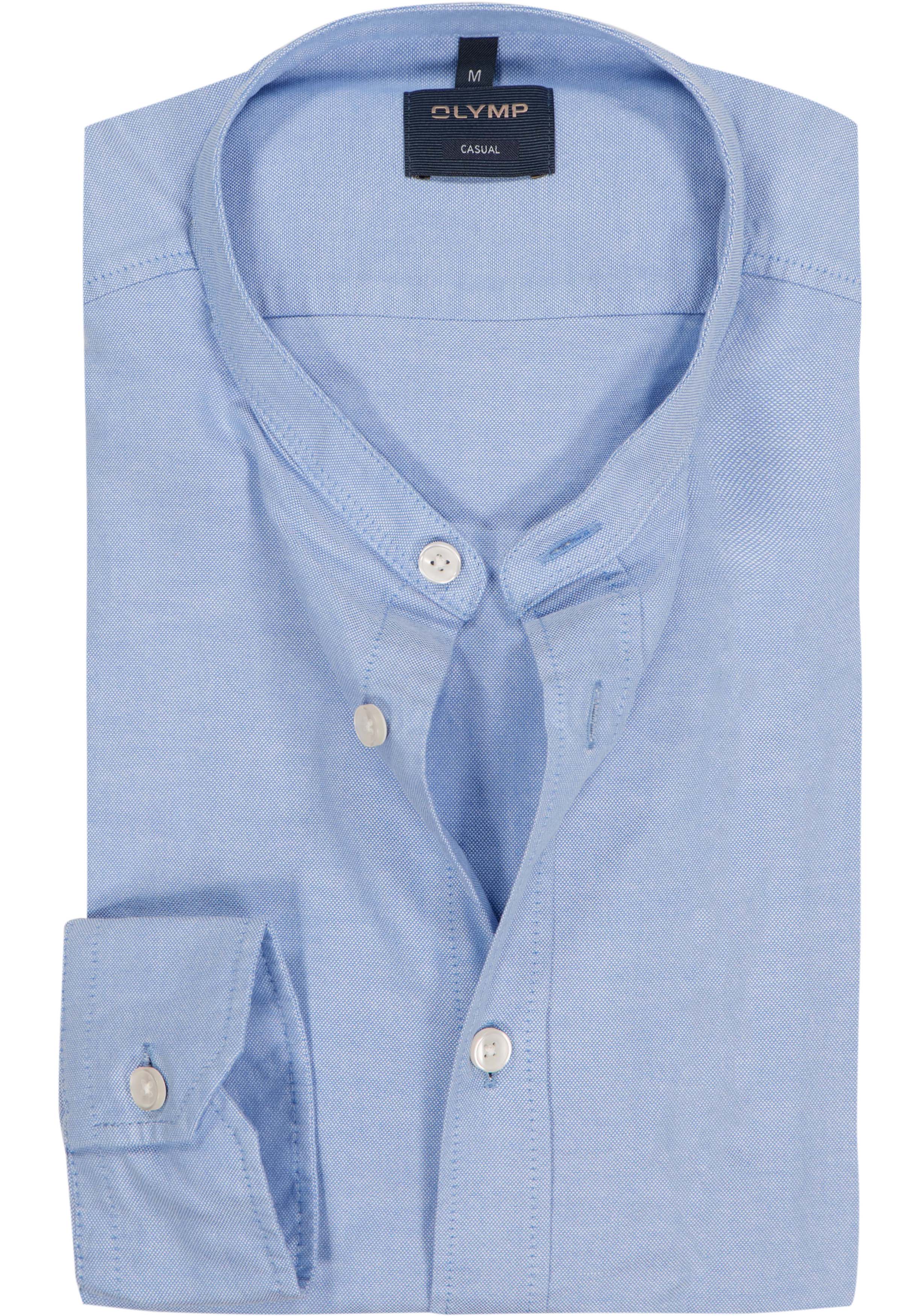 OLYMP Casual regular fit overhemd, Oxford, blauw