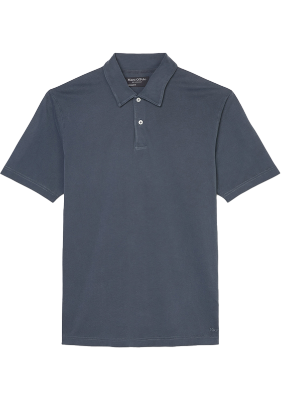 Marc O'Polo regular fit polo, heren poloshirt korte mouw, donkerblauw Marc O'Polo regular fit polo, heren poloshirt korte mouw, donkerblauw
