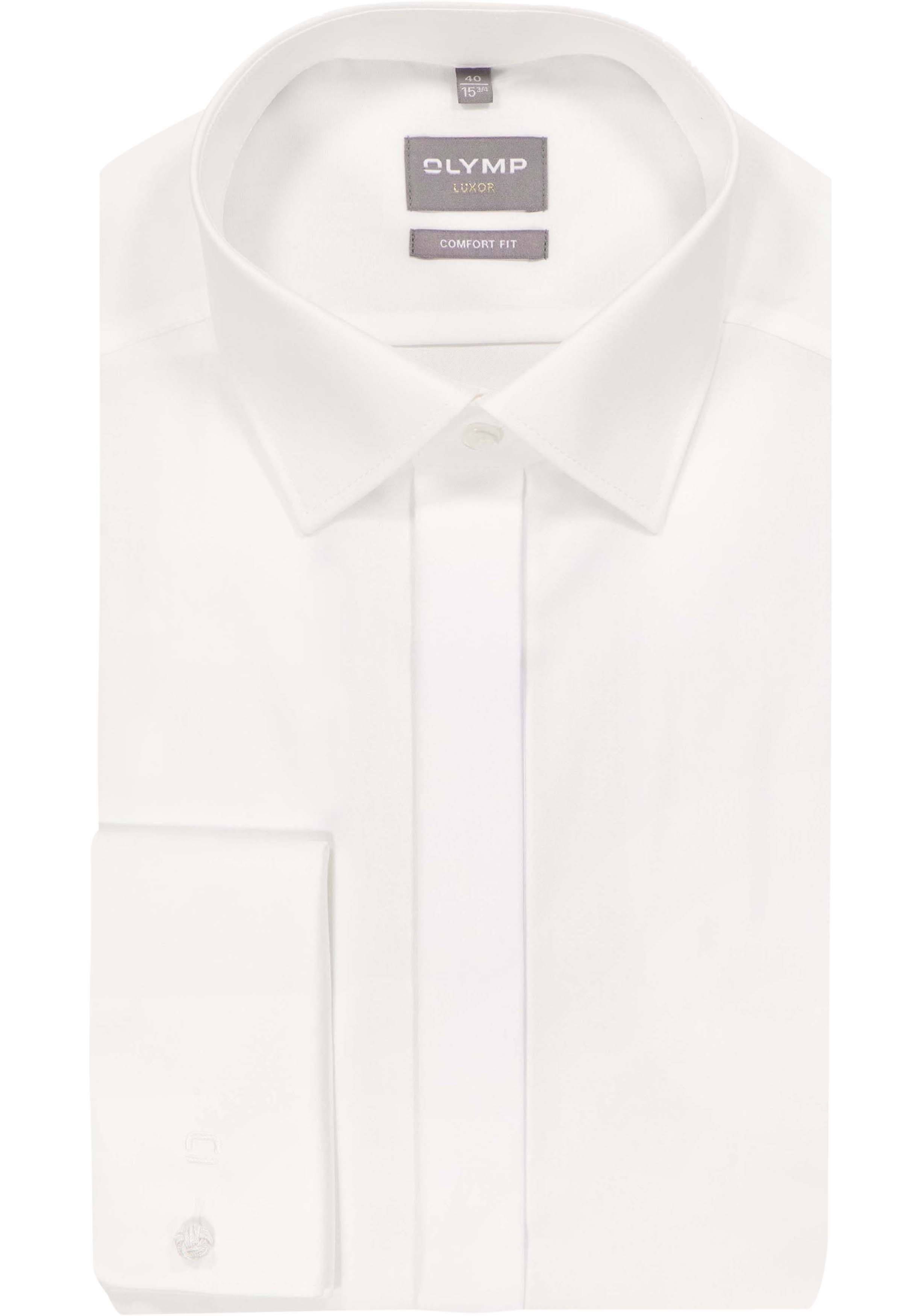 OLYMP Luxor comfort fit overhemd, popeline, beige