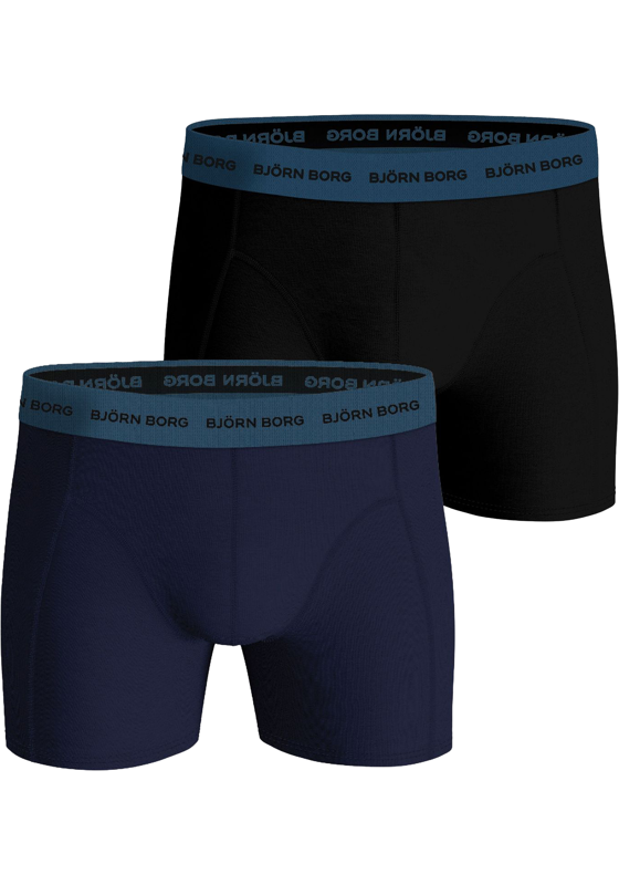 Bjorn Borg Cotton Stretch boxers, heren boxers normale lengte (2-pack), multicolor Bjorn Borg Cotton Stretch boxers, heren boxers normale lengte (2-pack), multicolor