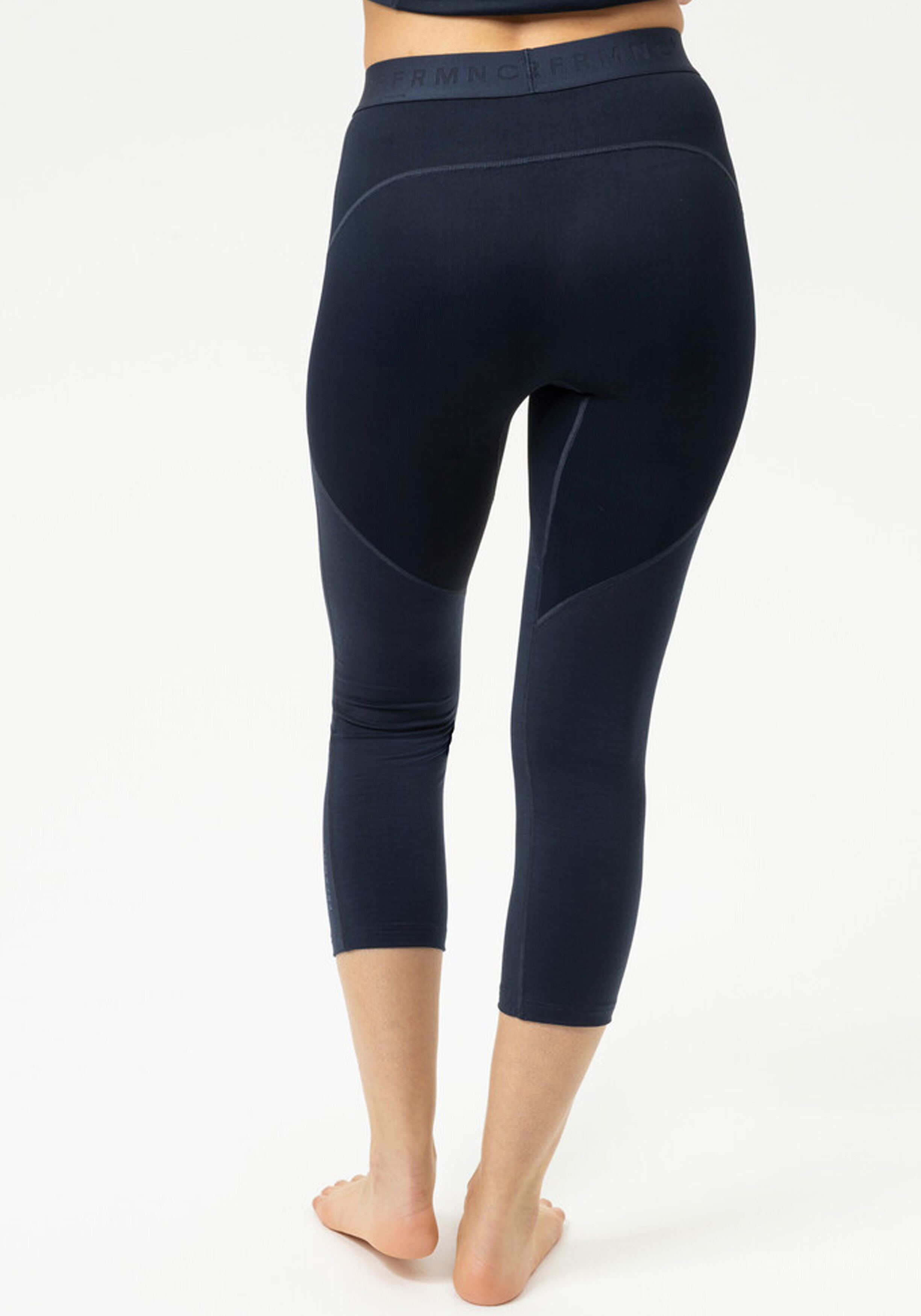 Mey dames leggings 3/4 length Prfrmnc+, thermo korte legging donkerblauw
