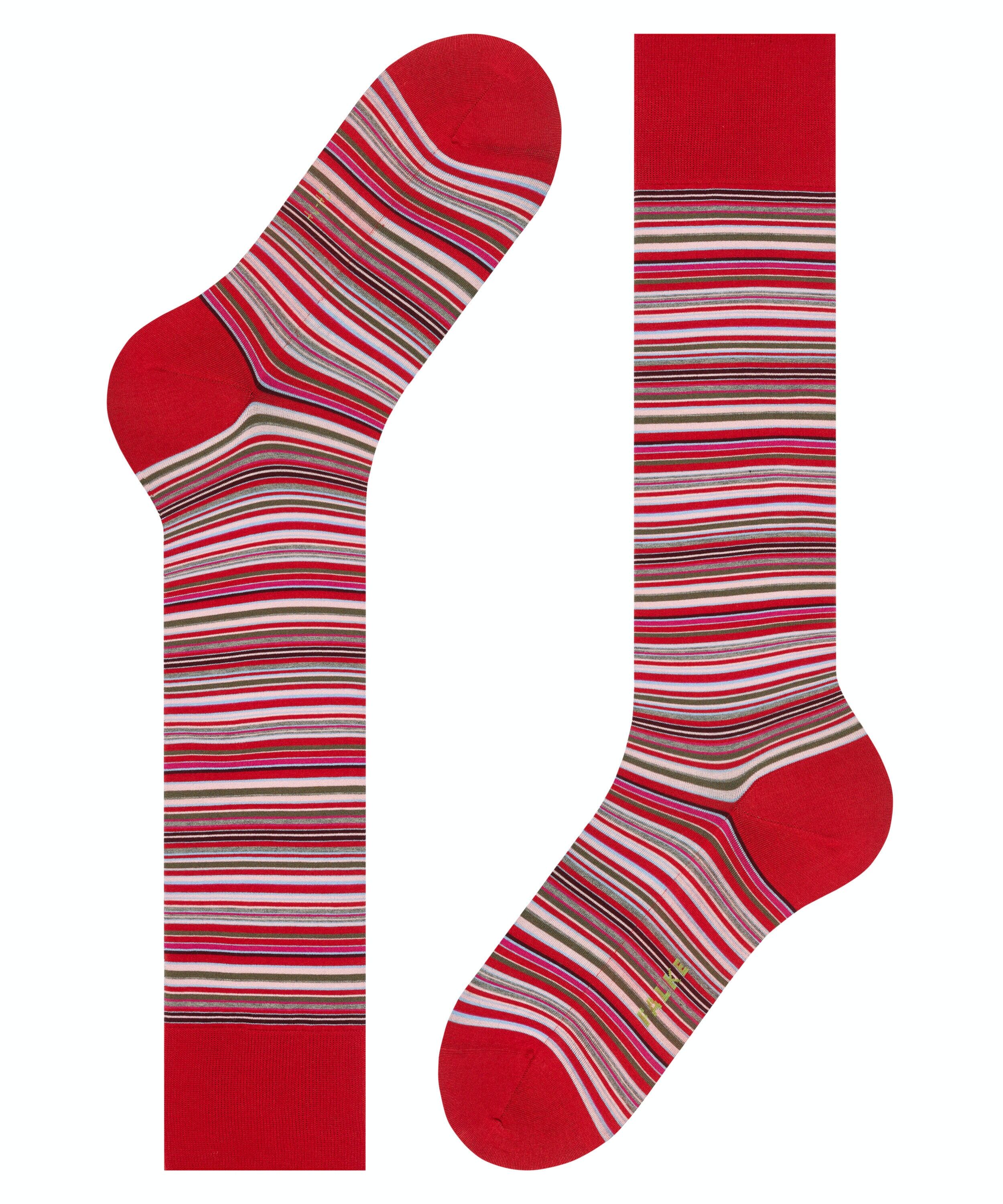 FALKE Microblock heren kniekousen, rood (red)