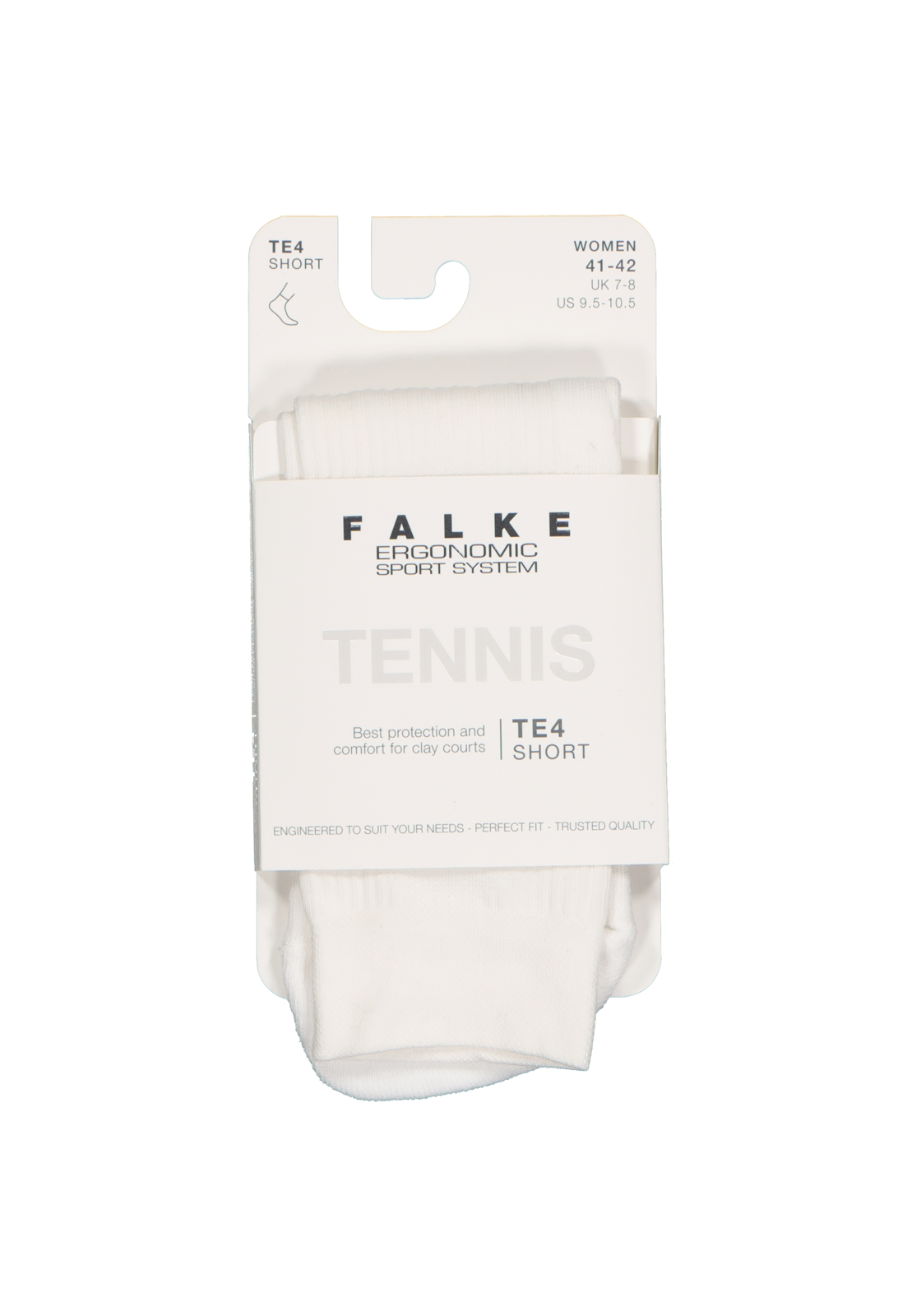 3-4043874823845_falke_sokken_1p_HR FALKE TE4 Short dames tennissokken, wit