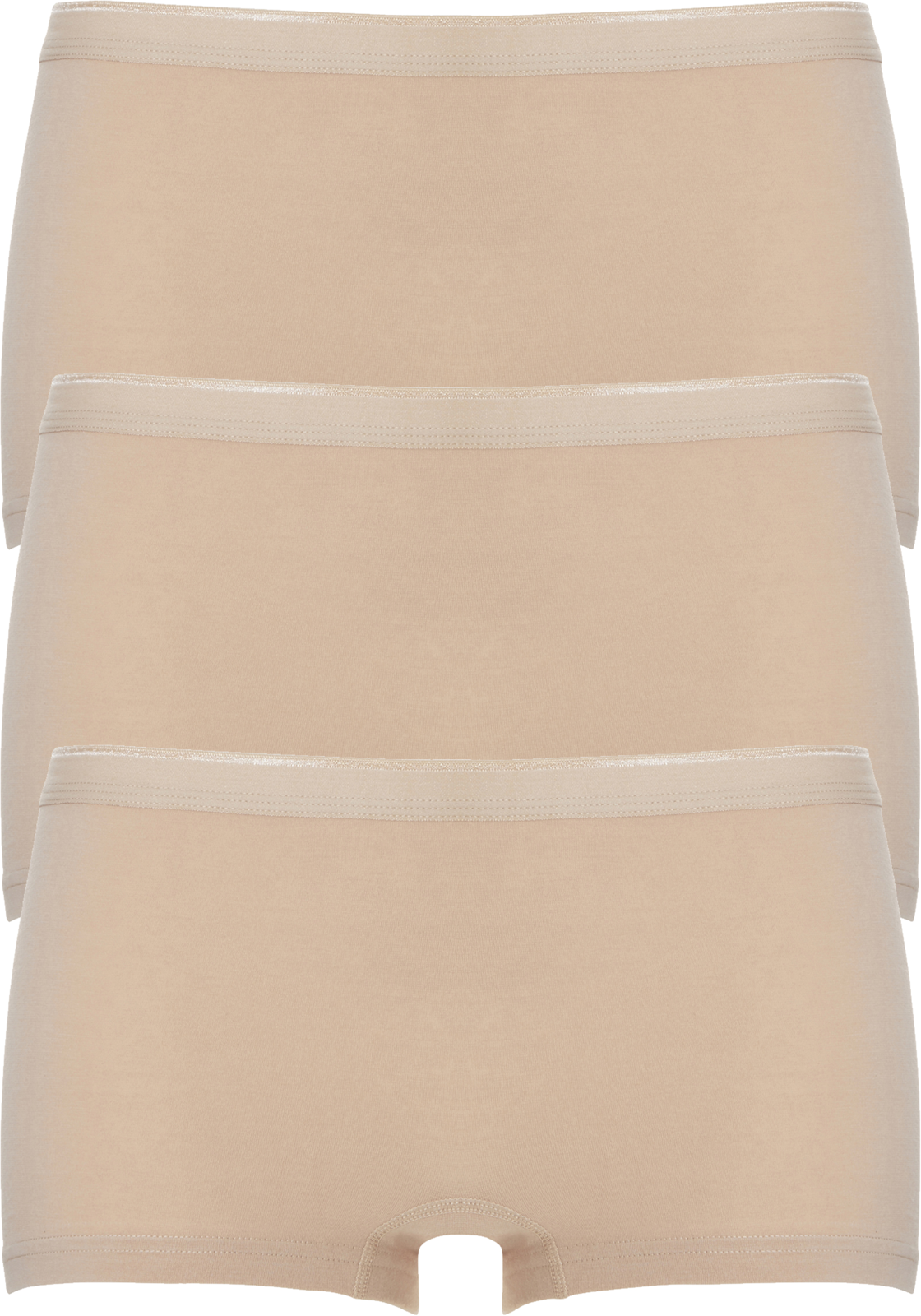 1-8711665538389-ten_cate_boxers-3p_HR TEN CATE Basic women shorts (3-pack), dames boxers middelhoge taille, huidskleur