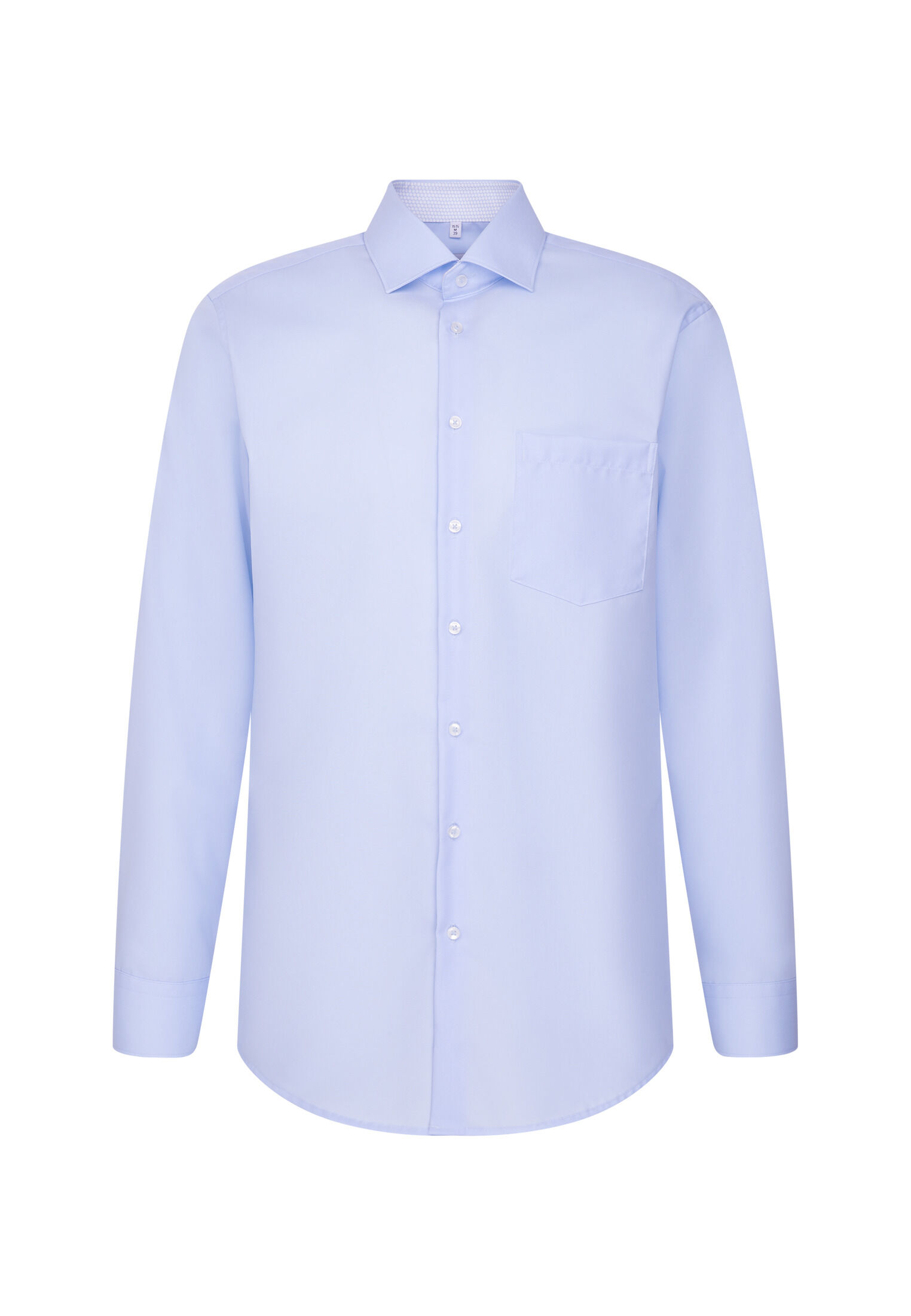 Seidensticker regular fit overhemd, popeline, blauw
