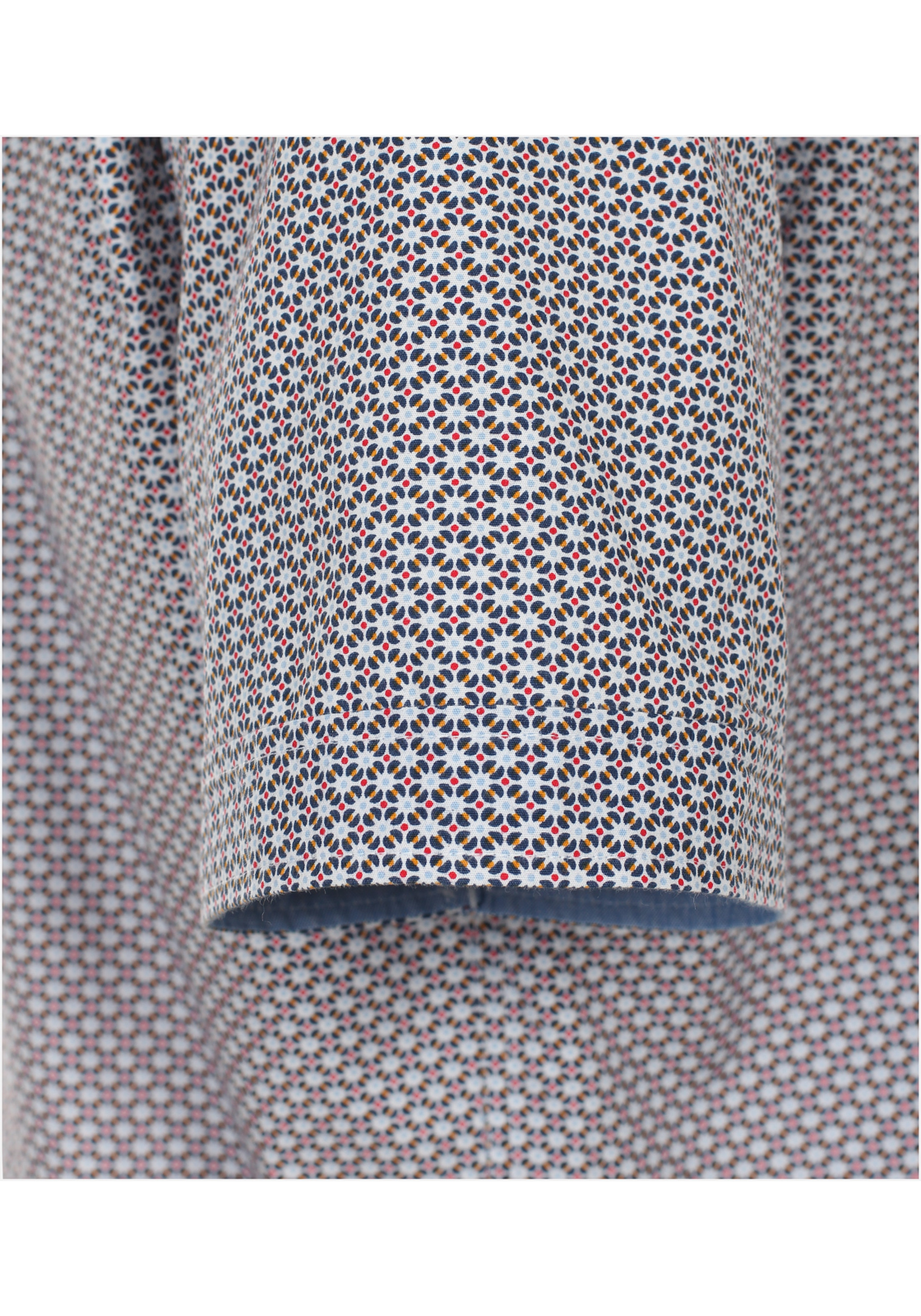 image_5_7d10cbb23eeda43663f19988ed0eed50jpgautoformatbgF3F3F3blend-alpha100blend-colorF3F3F3blend-modedarkenfitclampp Redmond comfort fit overhemd, korte mouw, popeline, rood dessin
