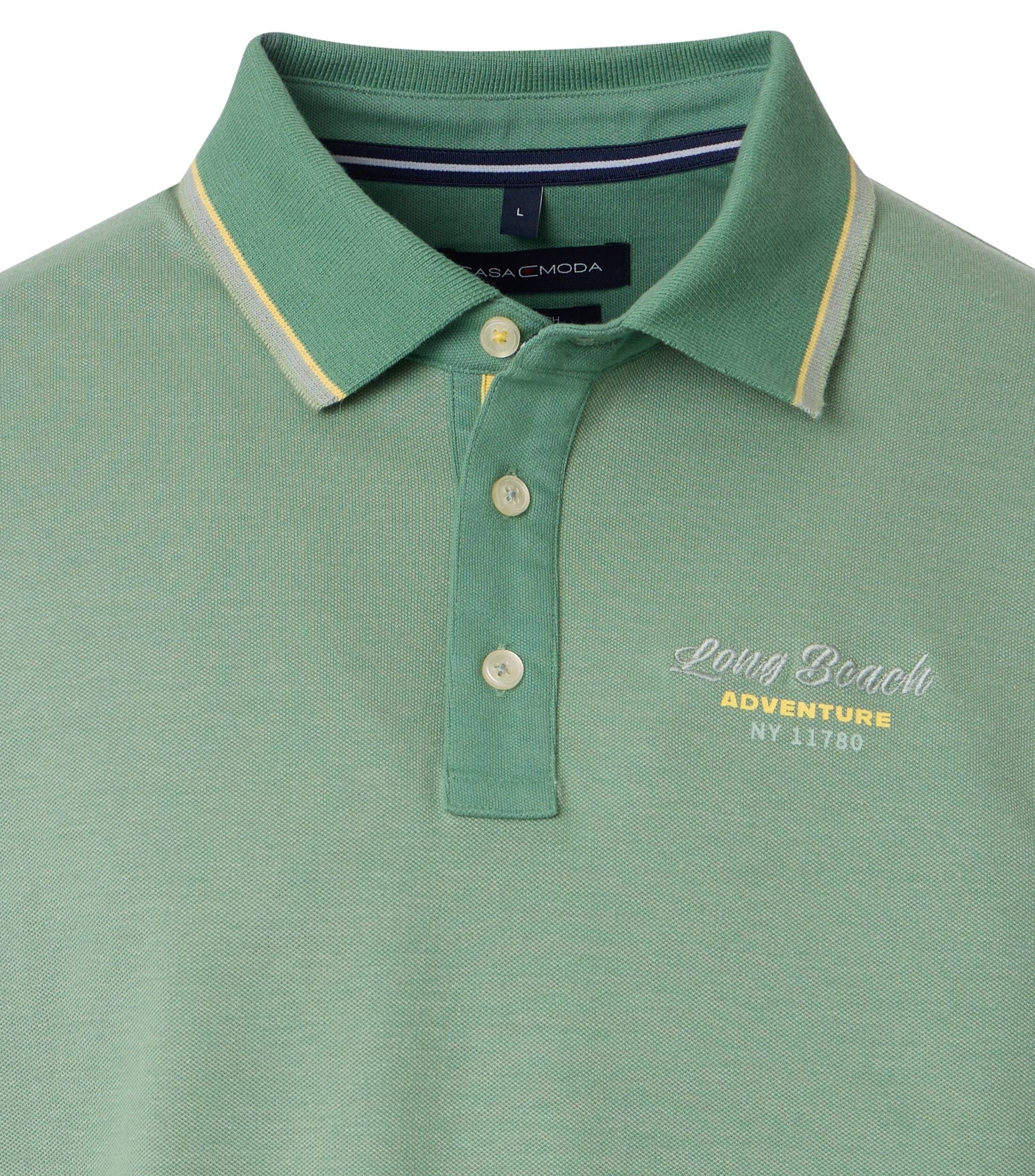 CASA MODA comfort fit heren polo, groen