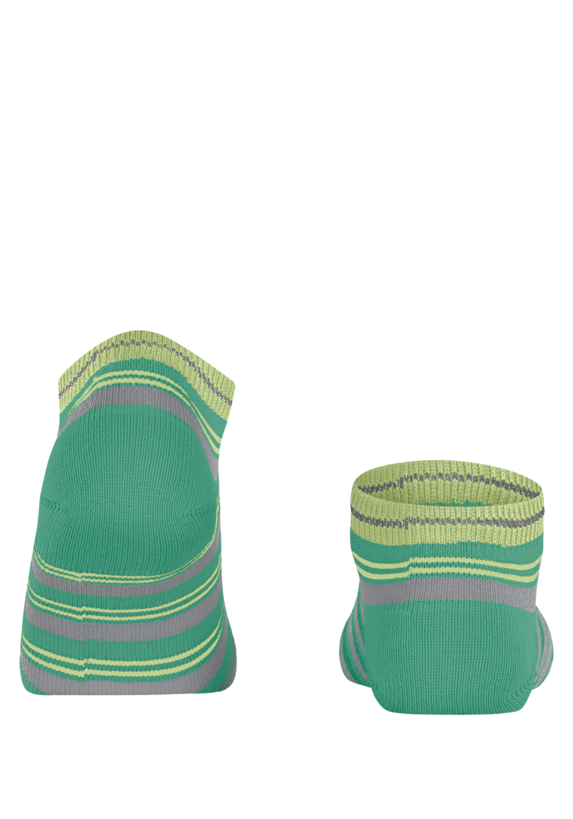 FALKE Smart Stripe dames sneakersokken, groen (oceangreen) FALKE Smart Stripe dames sneakersokken, groen (oceangreen)