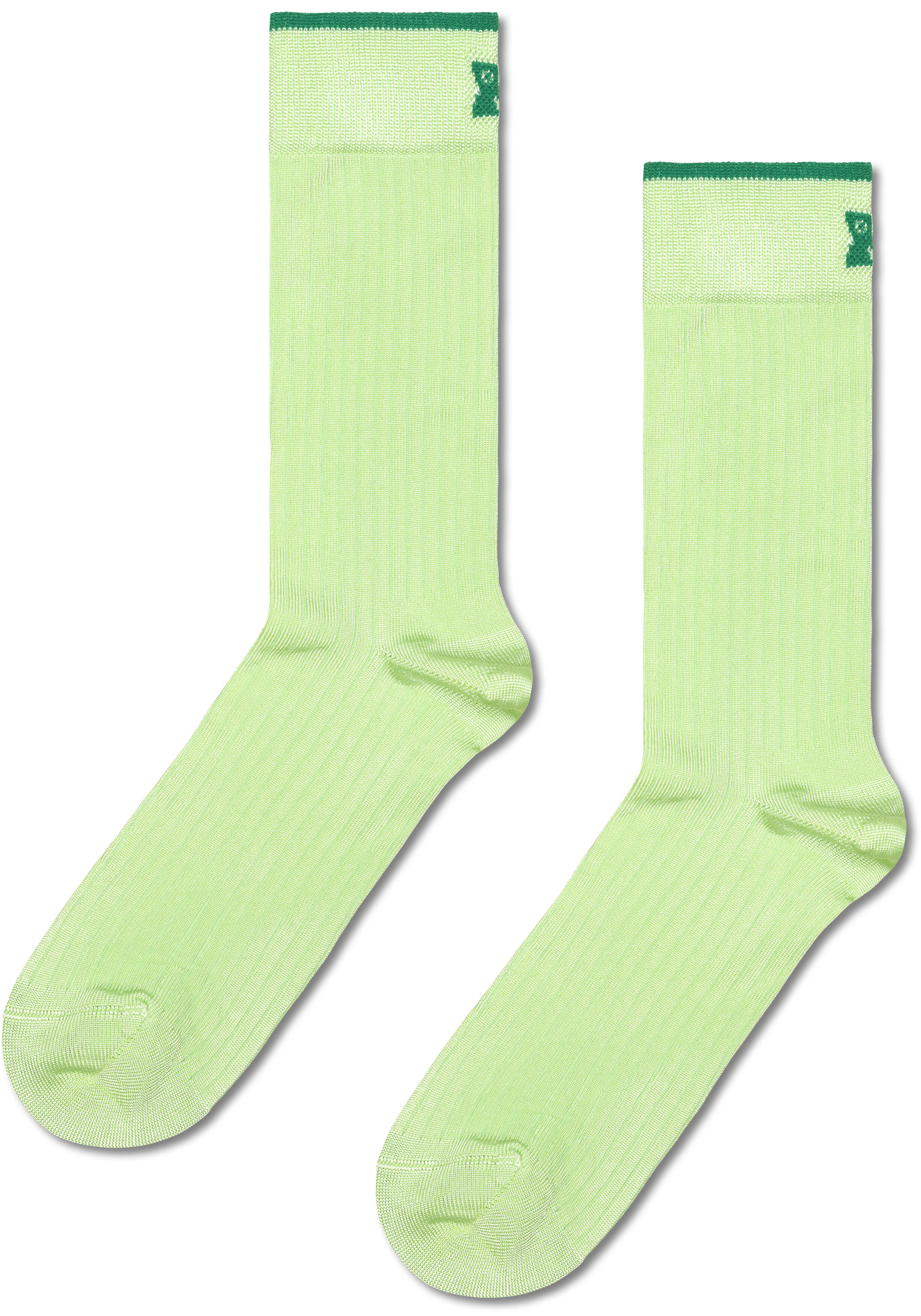 Happy Socks Slinky Sock, unisex sokken, lichtgroen