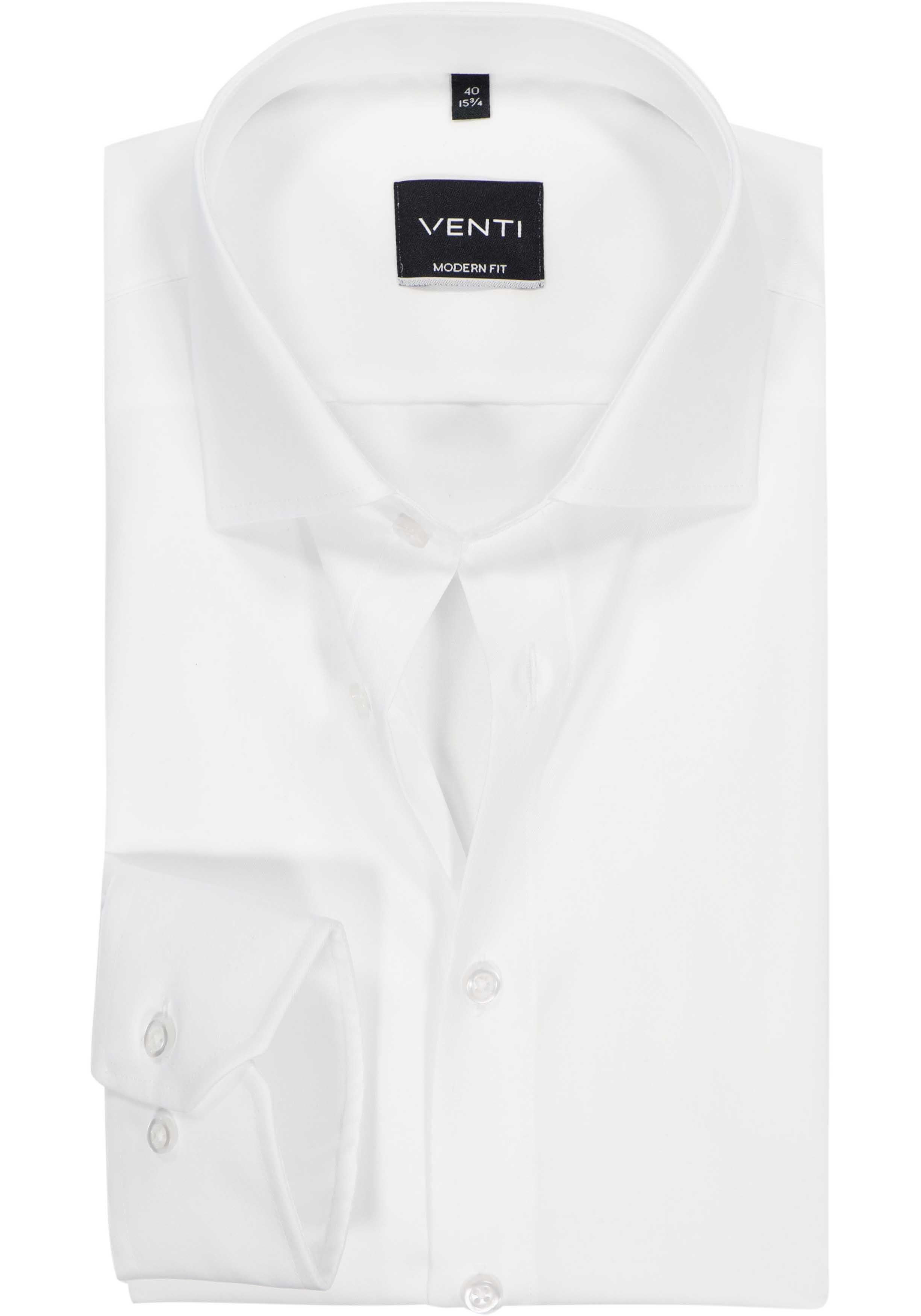VENTI modern fit overhemd, mouwlengte 72 cm, twill, wit
