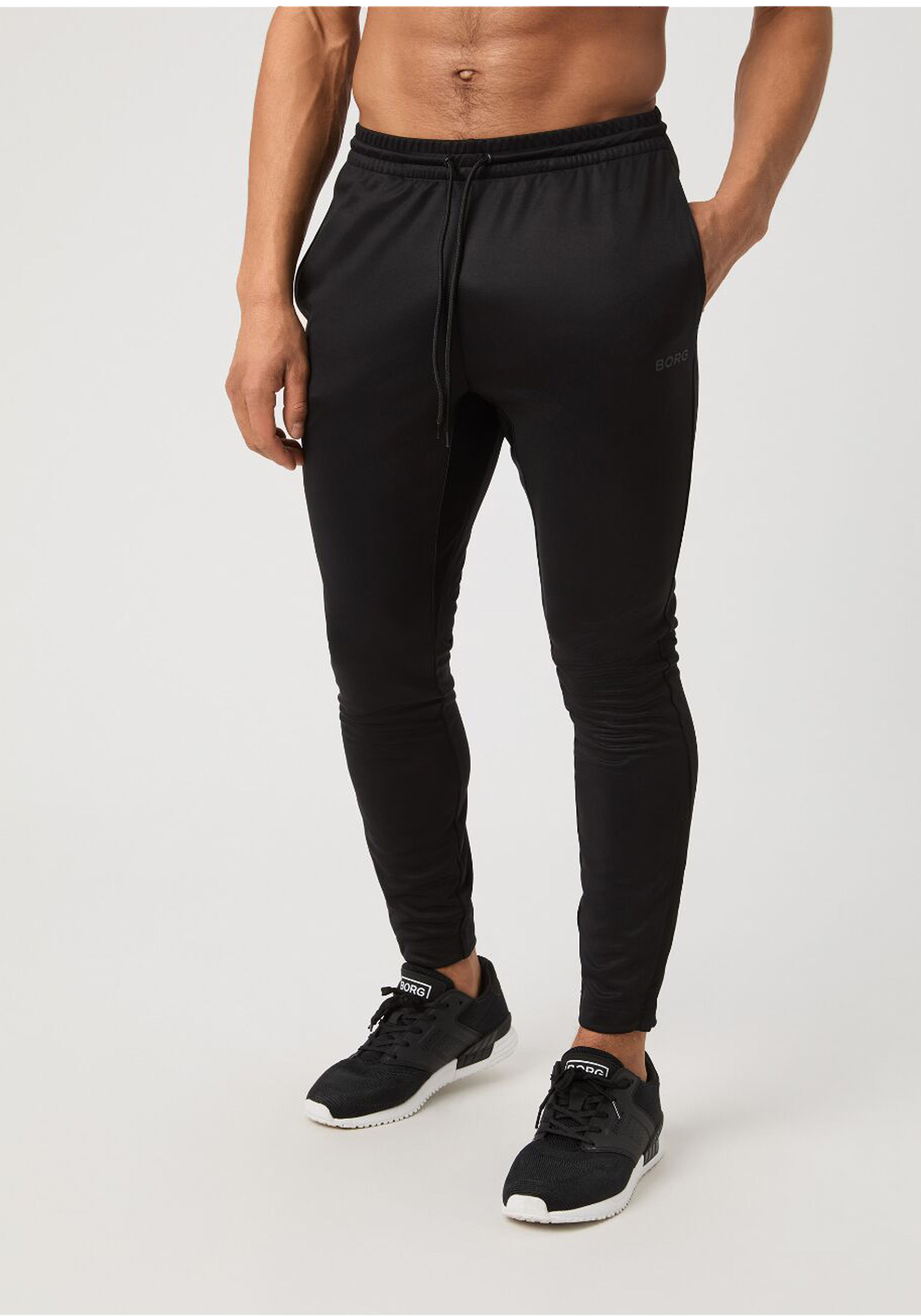 Bjorn Borg Essential Active Pants, heren sportbroek, zwart