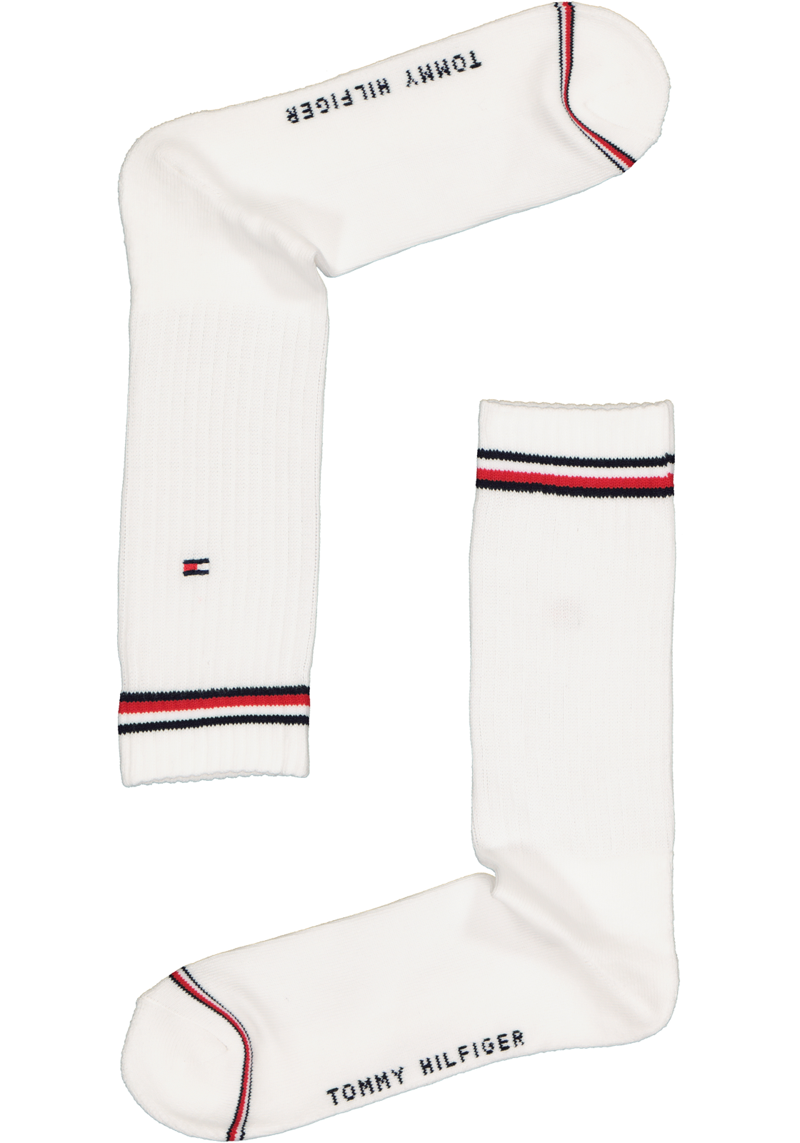 6-8718824976716_sok_HR Tommy Hilfiger Iconic Sport Socks (2-pack), heren sportsokken katoen, wit