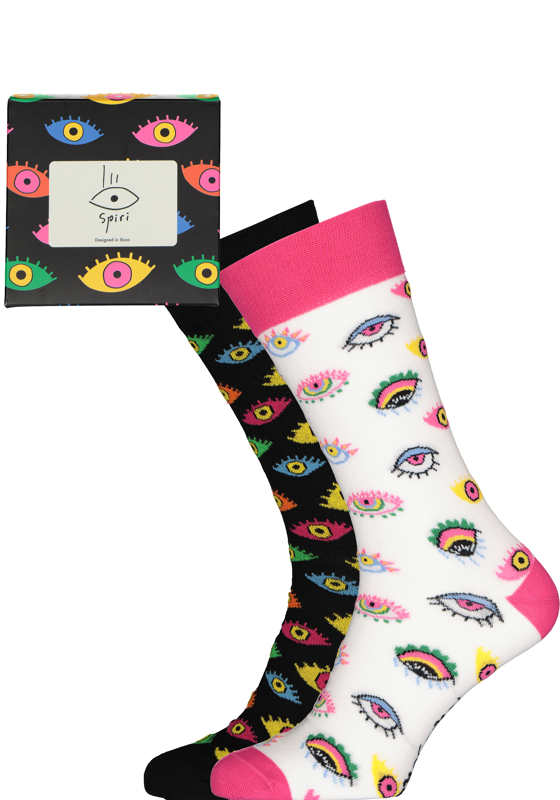 Spiri Socks Lollipop Gift Box, unisex sokken (2-pack) Spiri Socks Lollipop Gift Box, unisex sokken (2-pack)