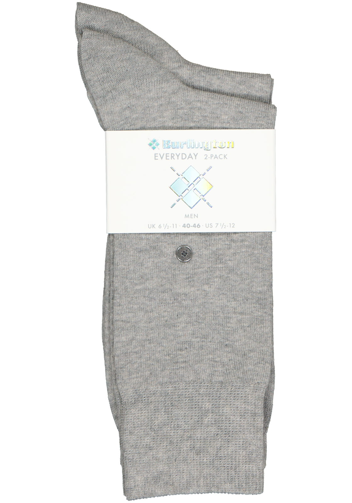 3-4049508181459_burlington_everyday_2p_HR Burlington Everyday herensokken (2-pack), katoen, licht grijs
