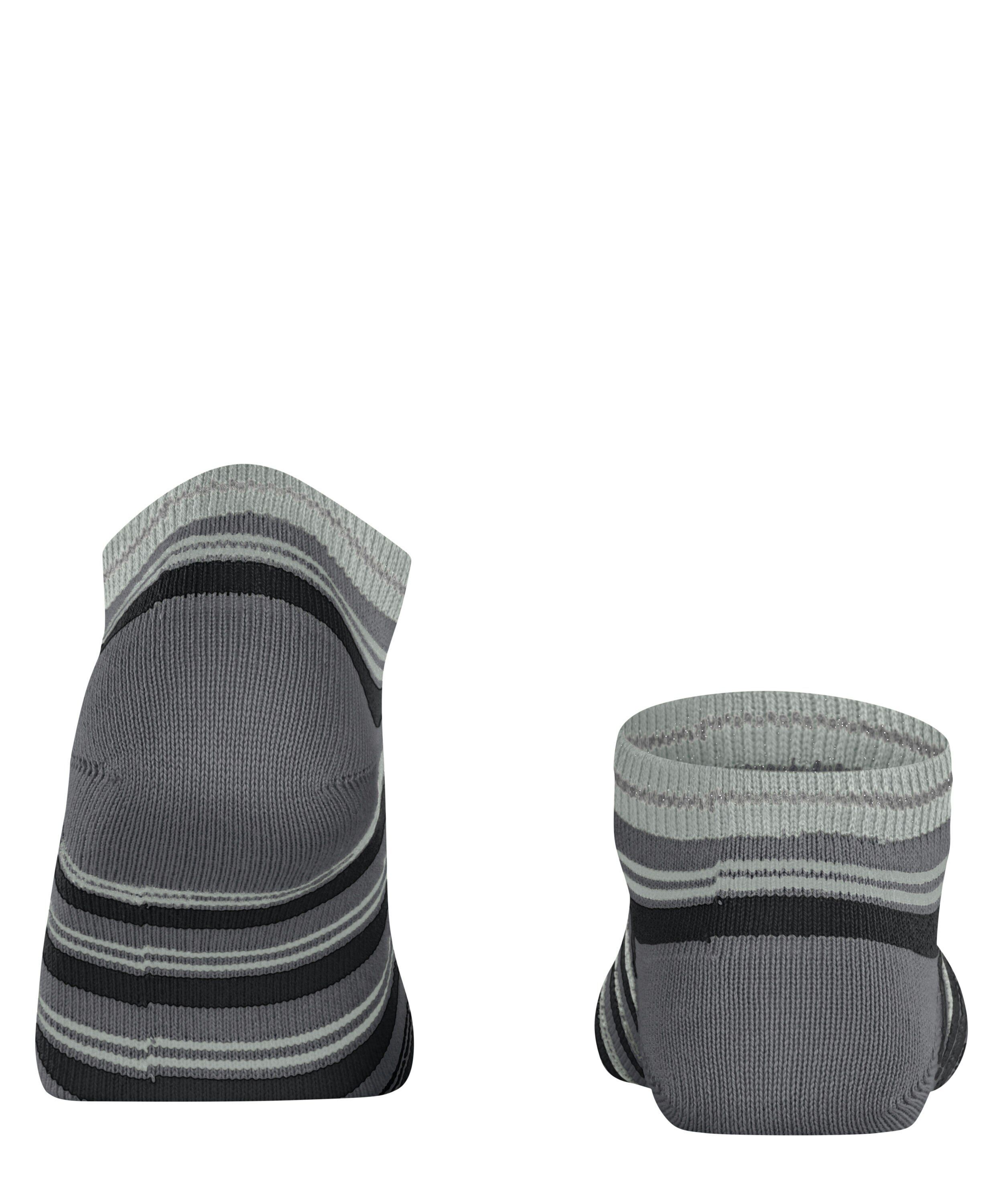 FALKE Smart Stripe dames sneakersokken, grijs (hematite)
