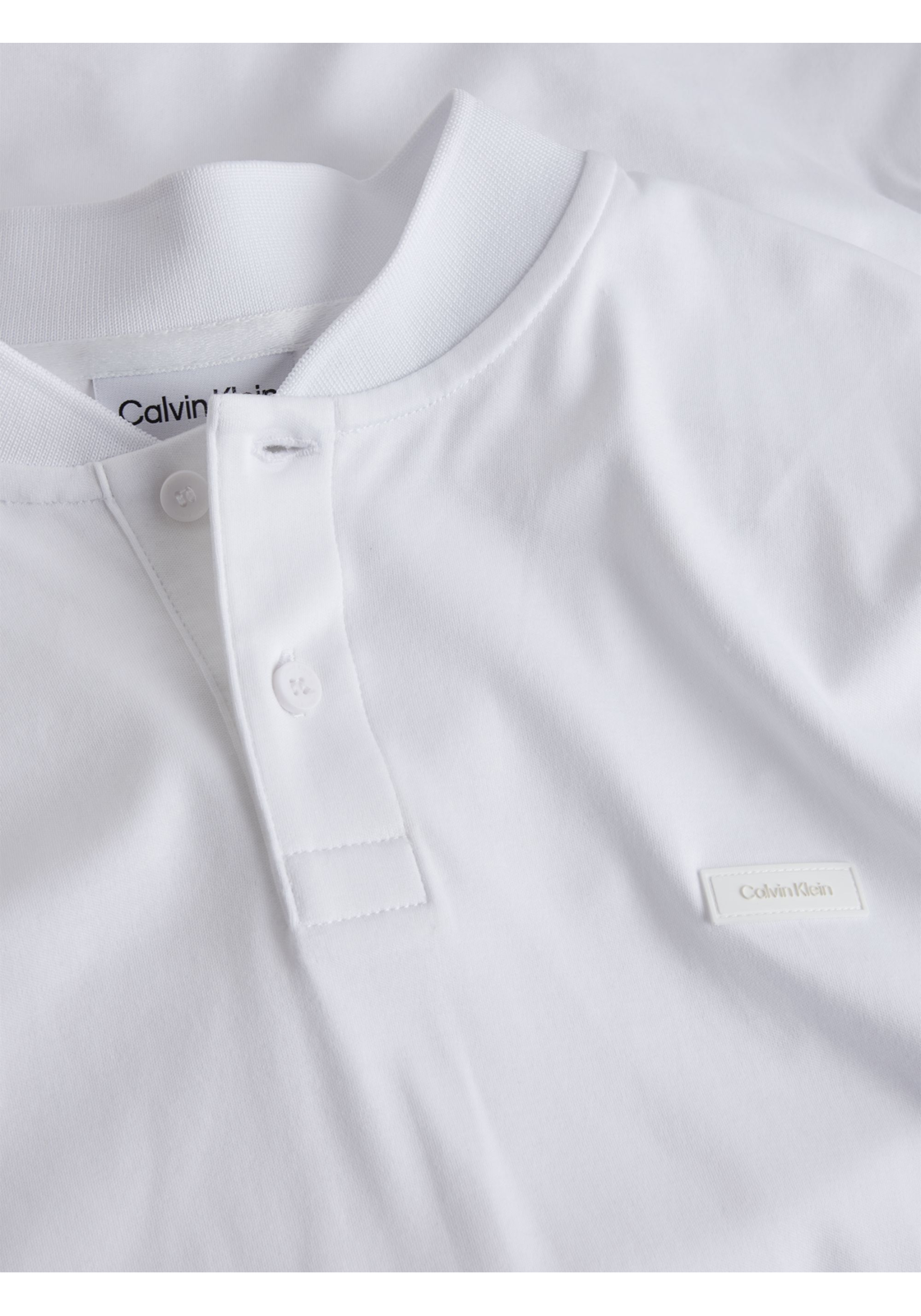 image_4_K10K111201YAF_D_C4161wid2000amphei2000ampop_usm1710 Calvin Klein Smooth Cotton stand collar Slim Polo, heren poloshirt, wit
