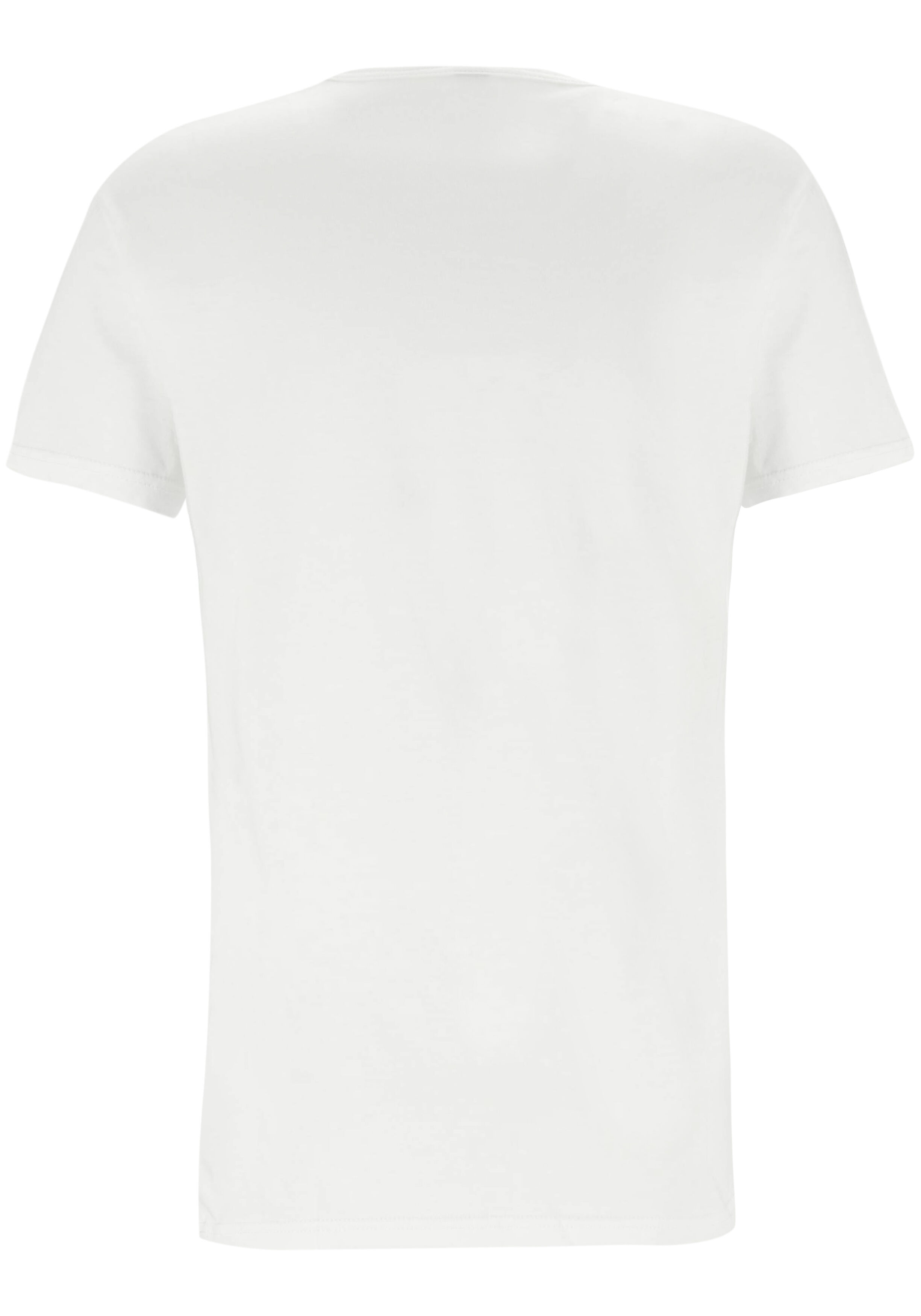 ALAN RED T-shirts Dean (2-pack), diepe V-hals, wit 