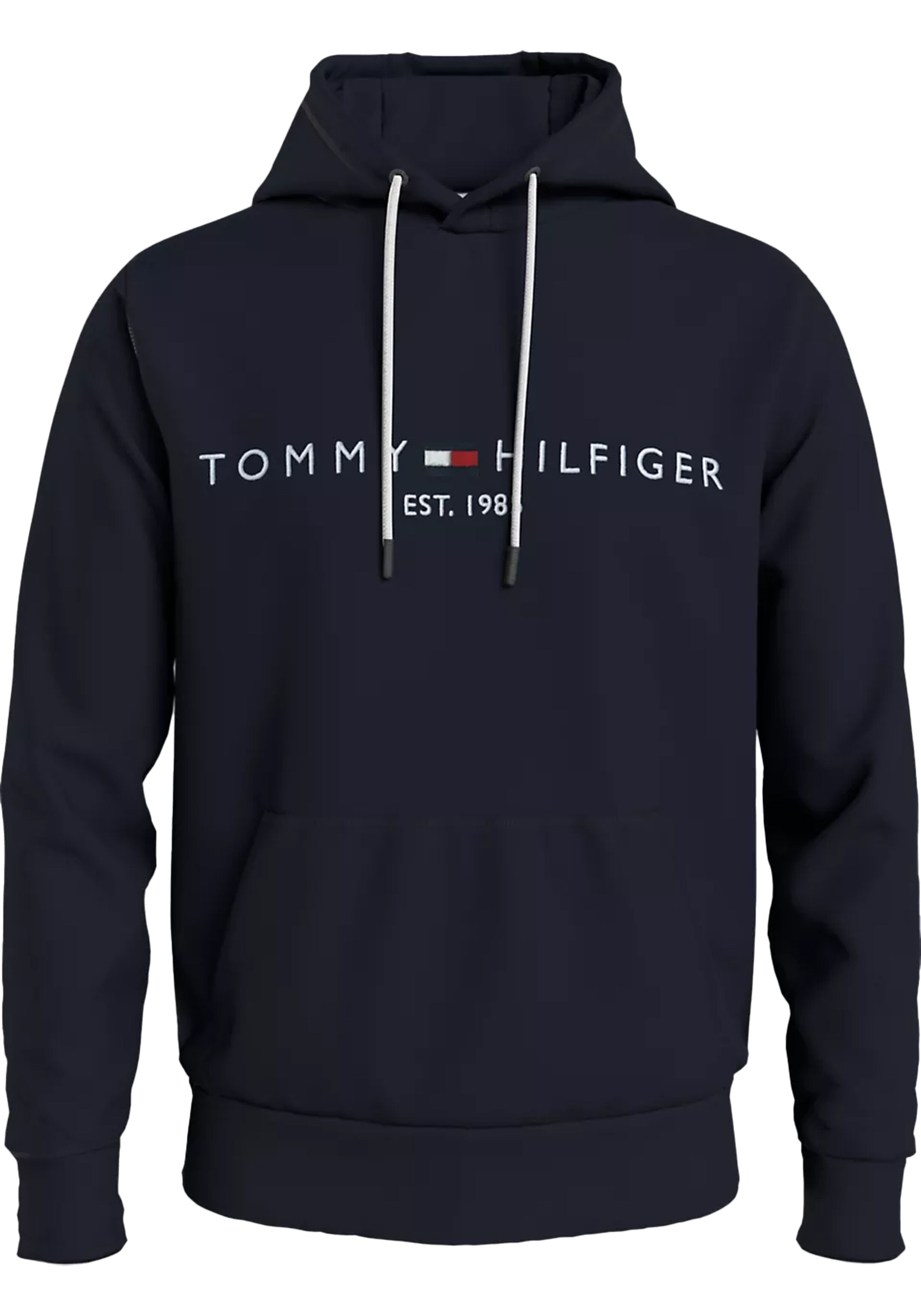 Tommy Hilfiger heren hoodie katoen, donkerblauw