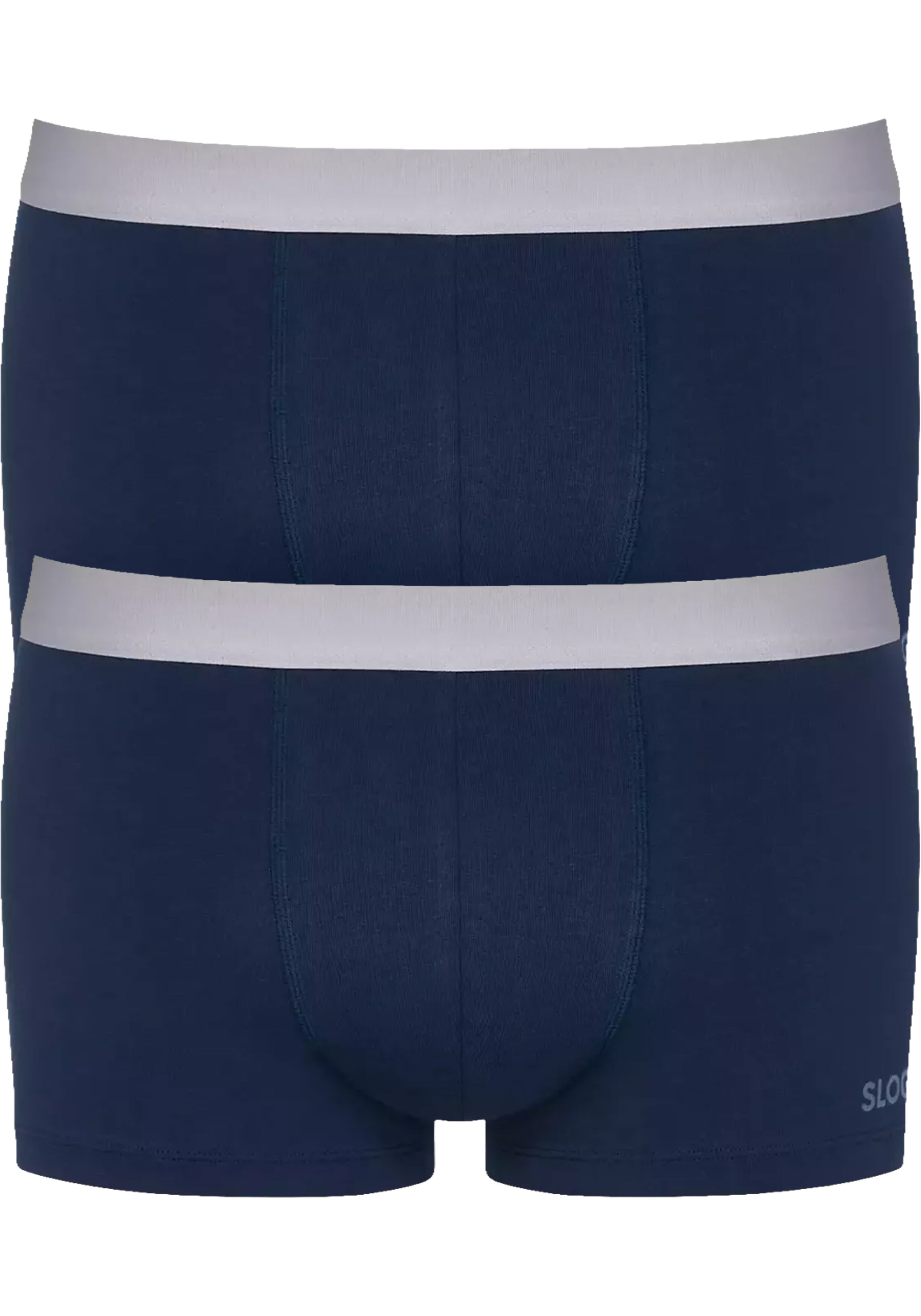 Sloggi Men GO ABC 2.0 Hipster, heren boxershort korte pijp (2-pack), kobalt- en donkerblauw