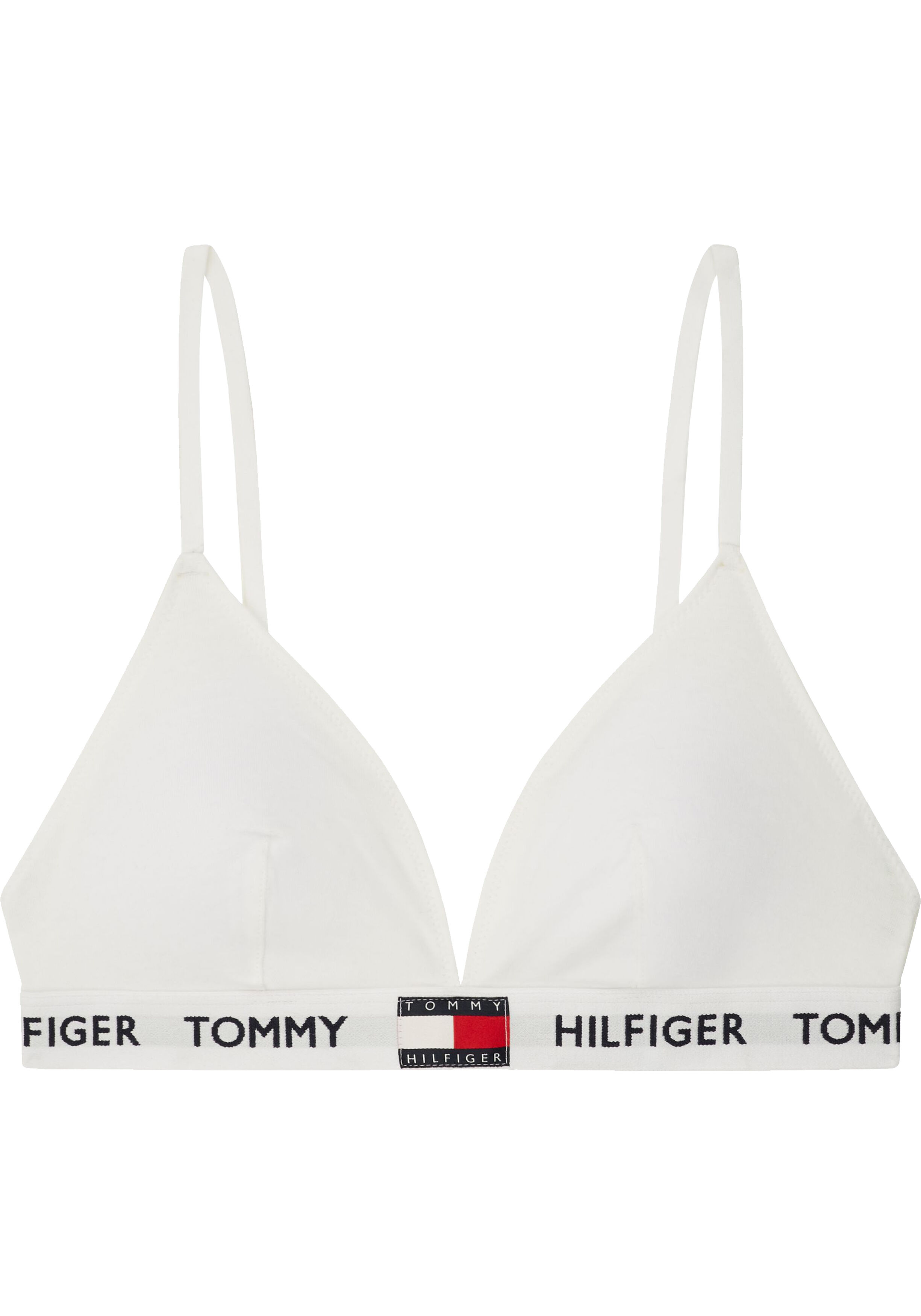 Tommy Hilfiger dames Tommy 85 triangel BH, katoen gevoerd, wit