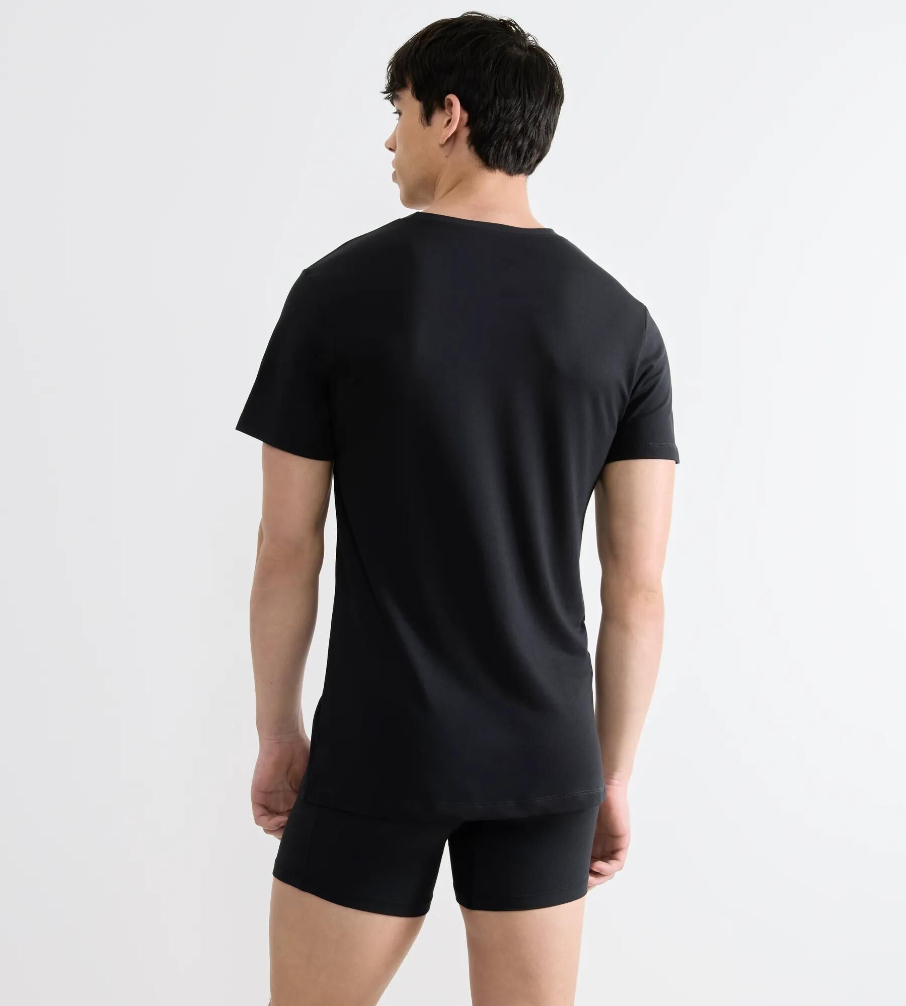 Sloggi Men SLG Base Soft T-Shirts, heren T-shirts met een ronde hals (1-pack), zwart
