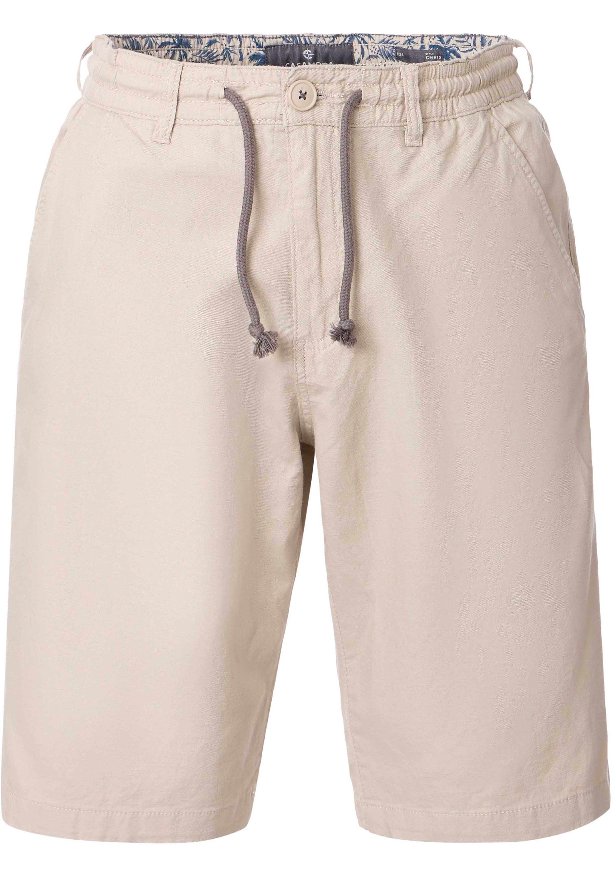 CASA MODA chino shorts CHRIS, heren chino korte broek, beige