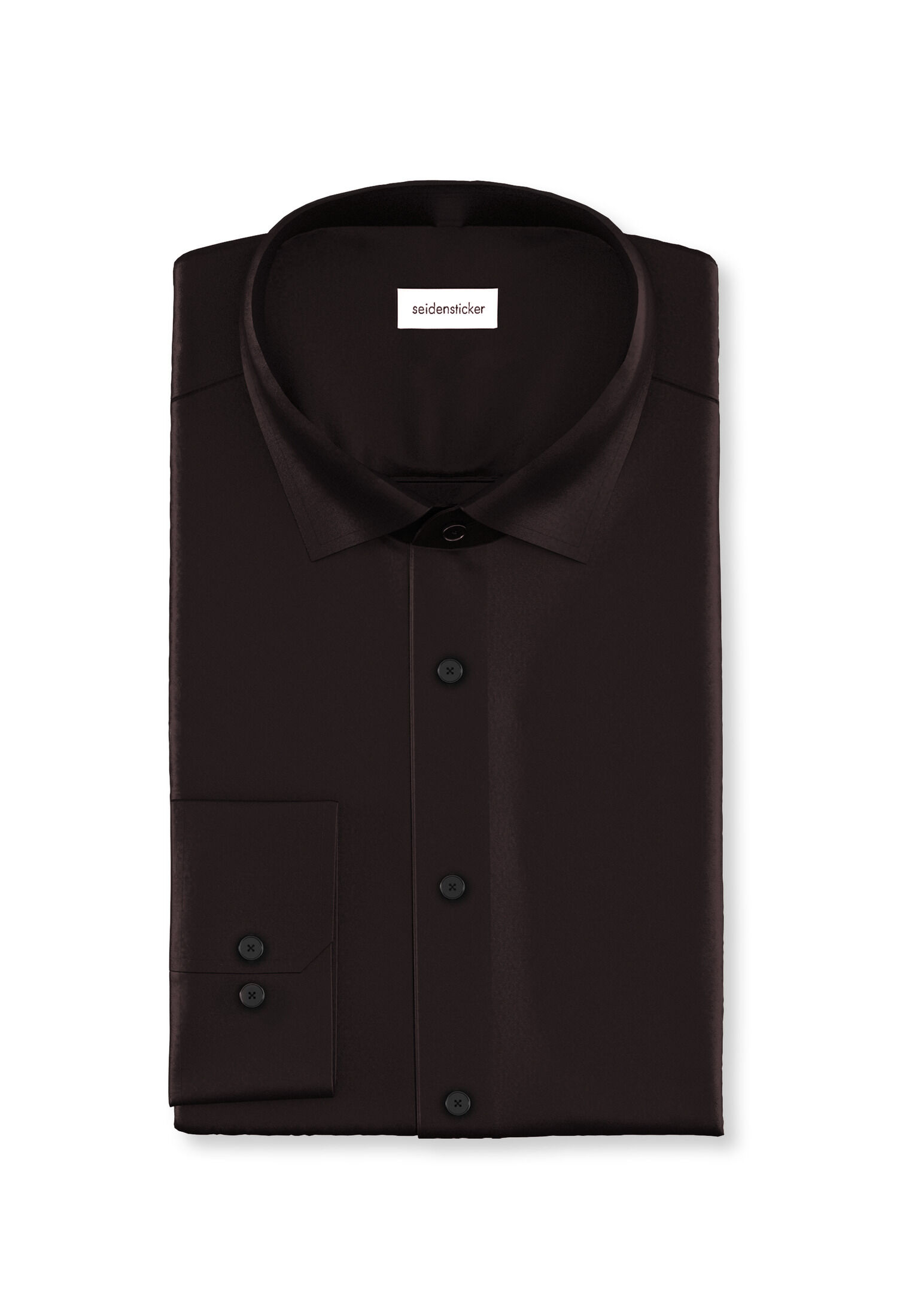 Seidensticker x-slim fit overhemd, popeline, zwart