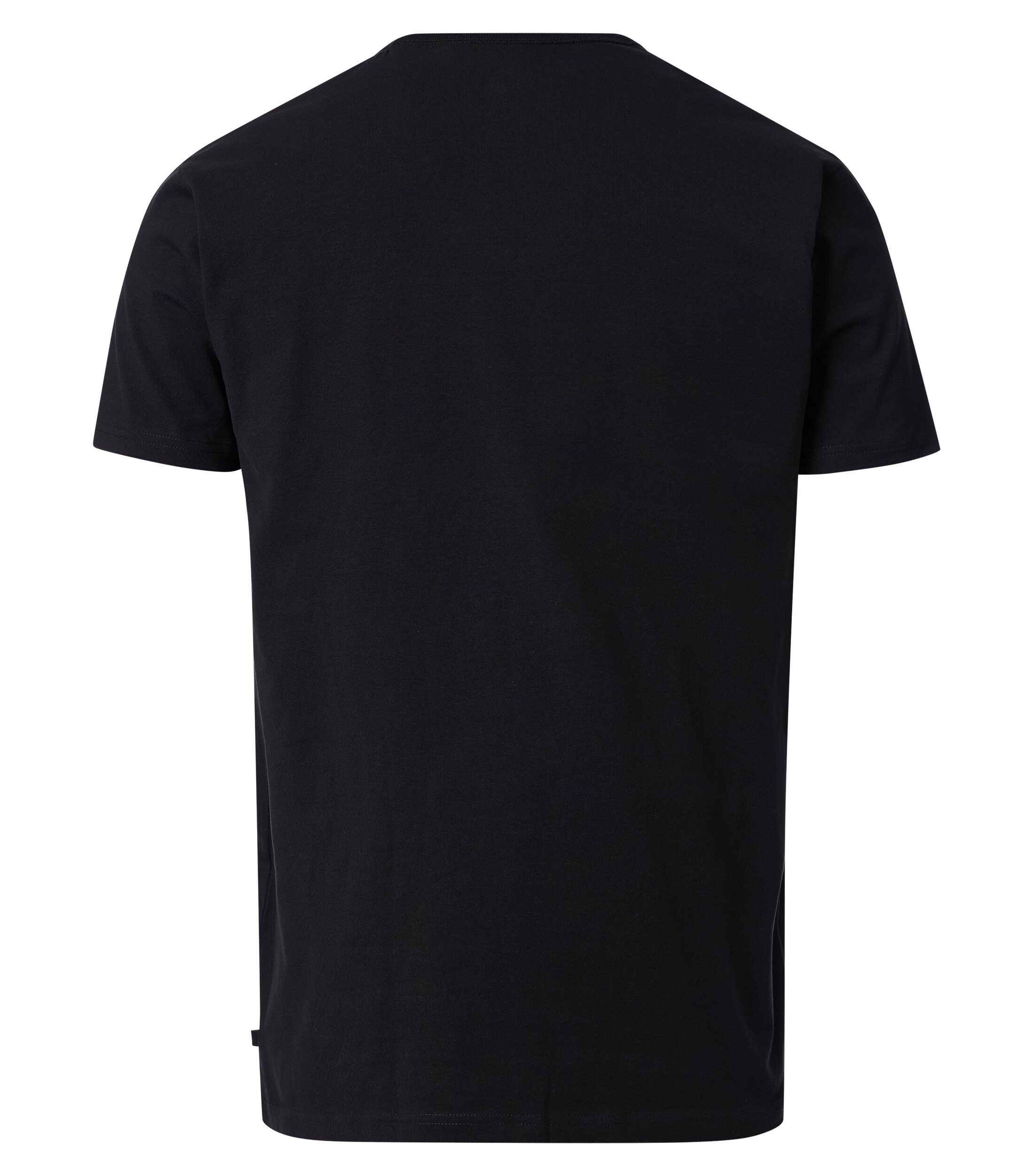 VENTI modern heren T-shirt (2-pack), zwart
