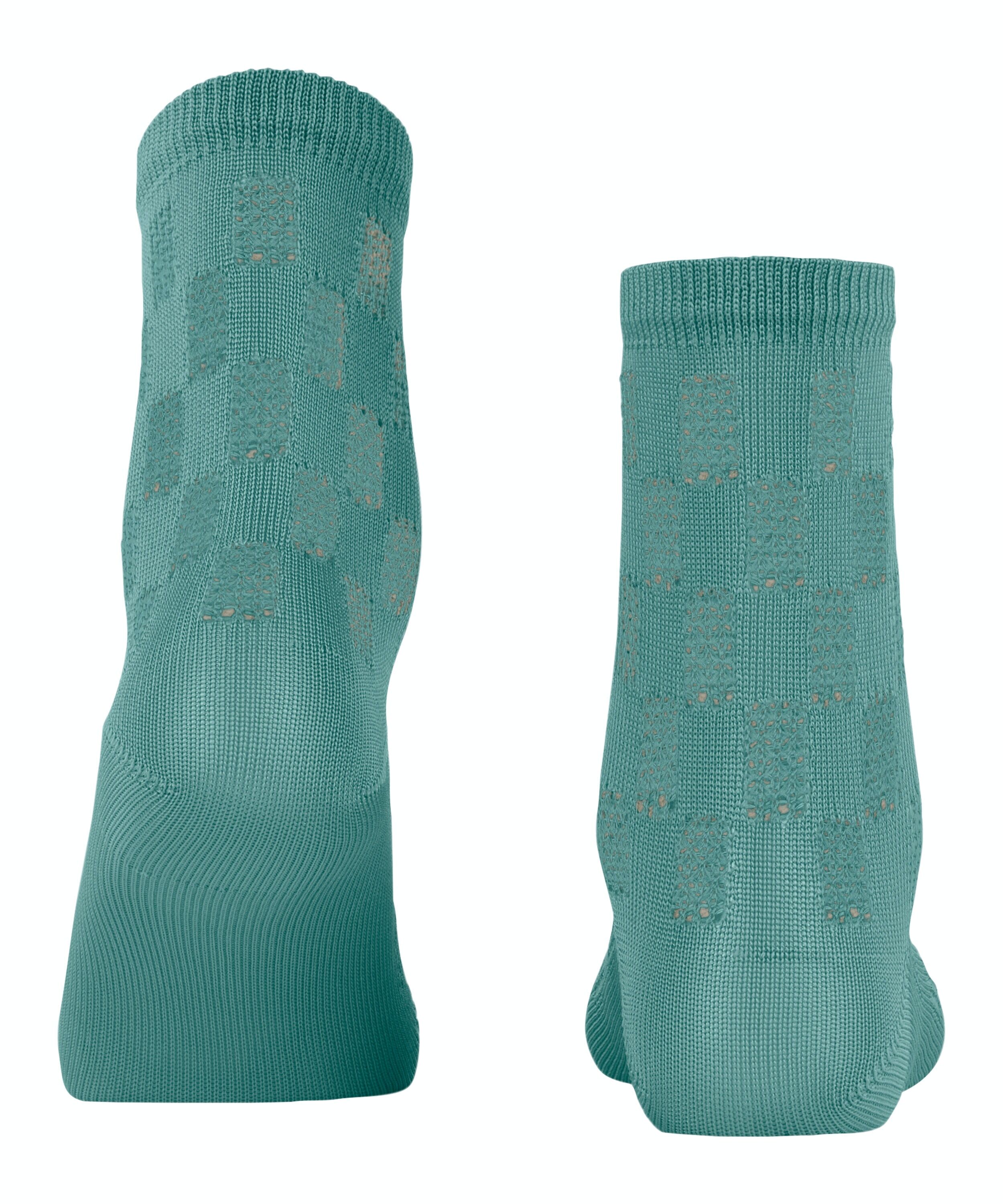 FALKE Purity damessokken kort, blauw (lake)