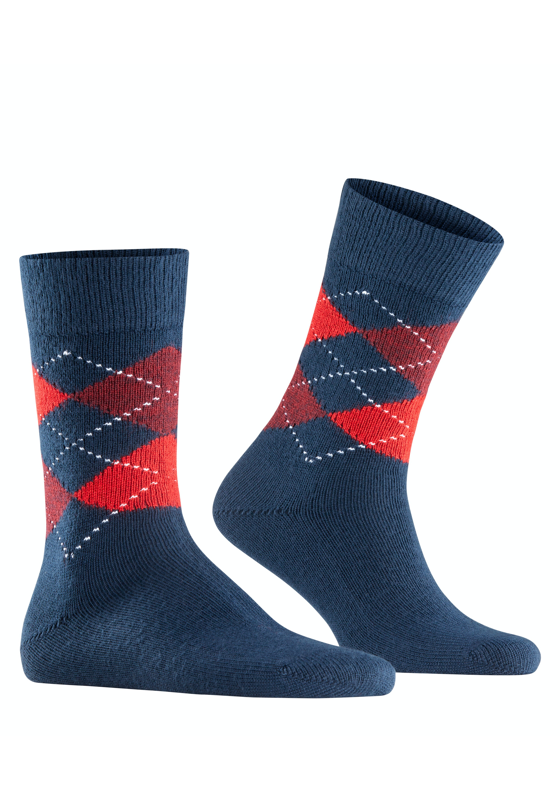 Burlington Preston herensokken, blauw (steel blue) Burlington Preston herensokken, blauw (steel blue)