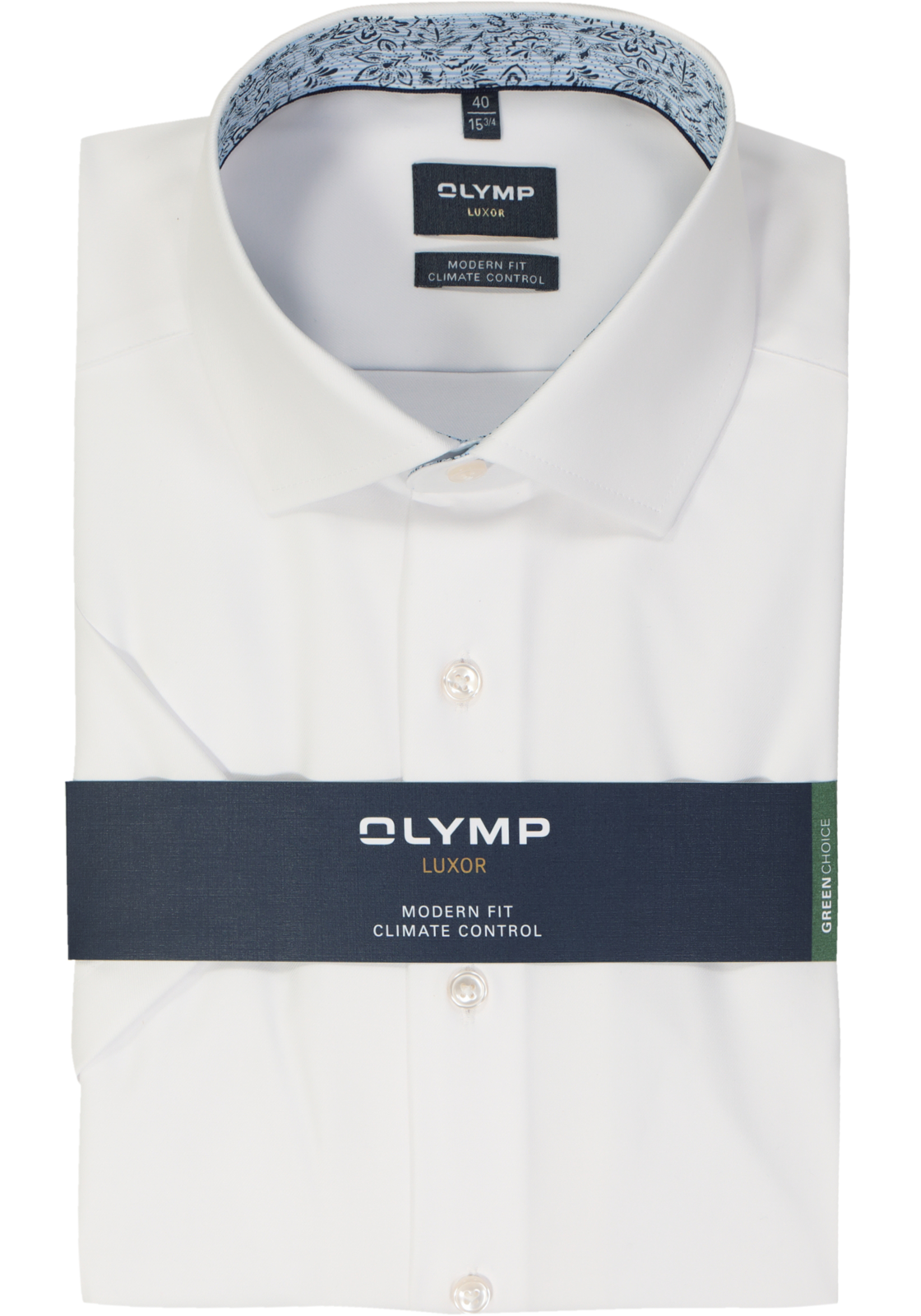 OLYMP 24/7 modern fit overhemd, korte mouw, twill, wit OLYMP 24/7 modern fit overhemd, korte mouw, twill, wit