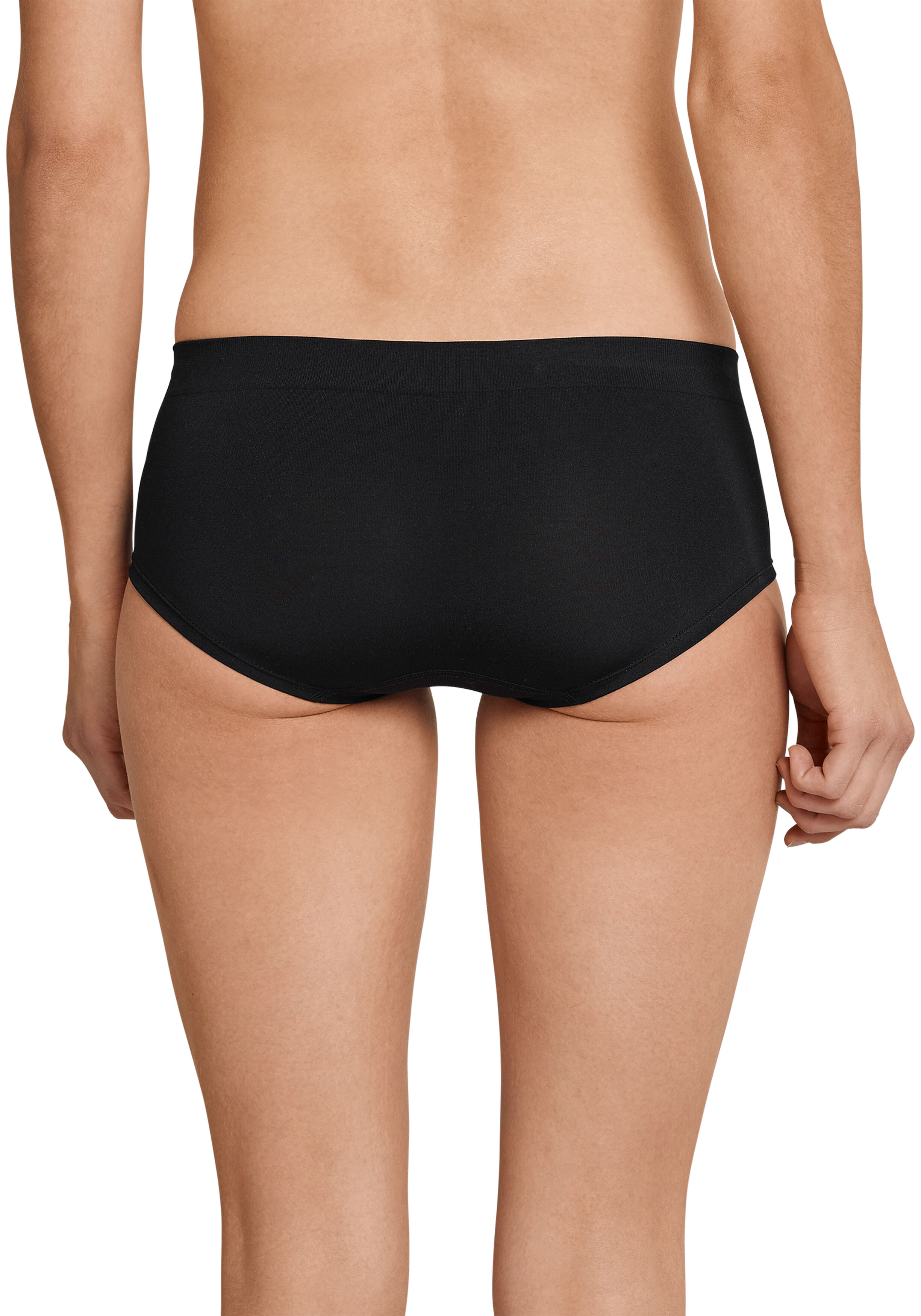 SCHIESSER Seamless Light dames short (1-pack), zwart 