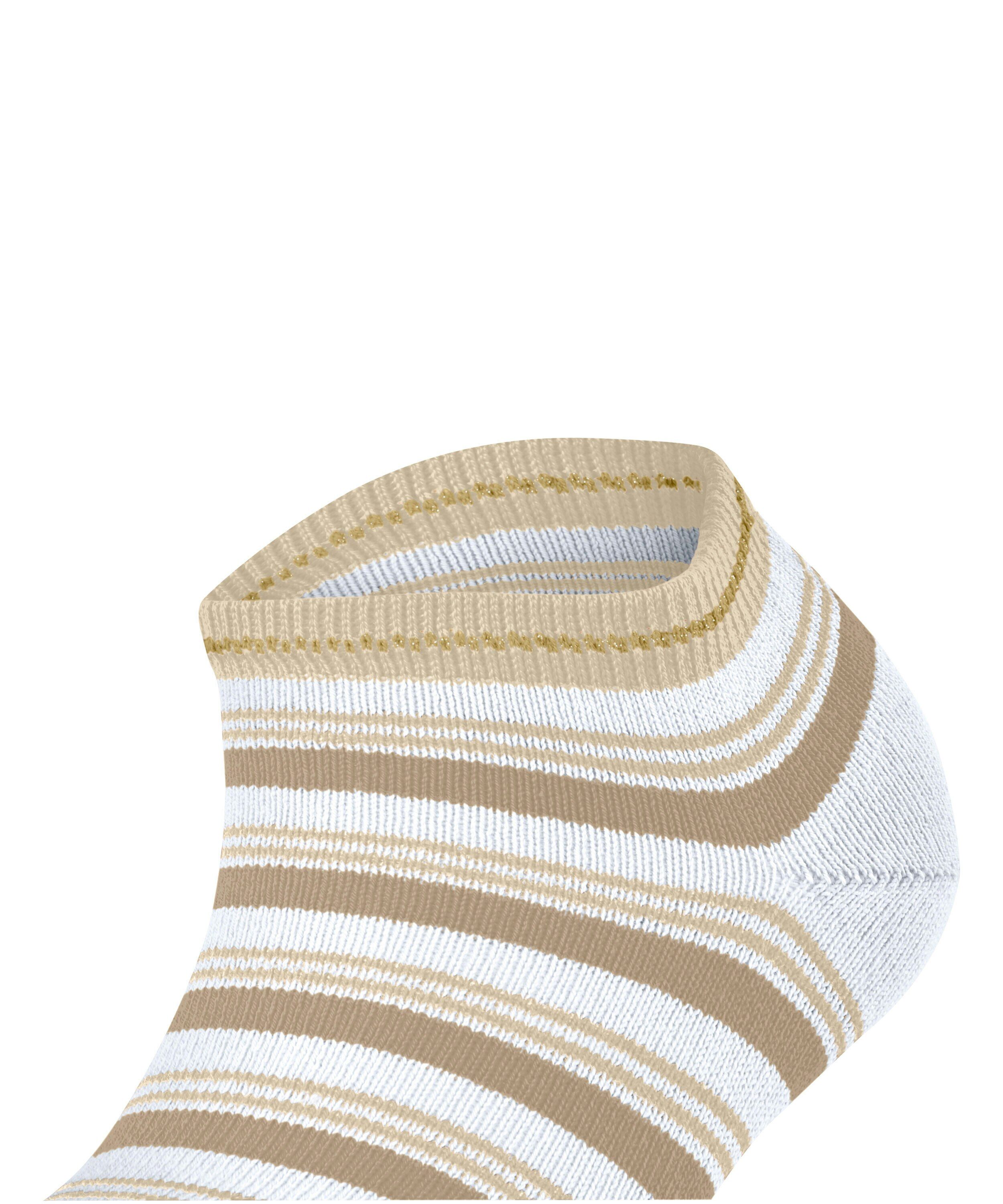 FALKE Smart Stripe dames sneakersokken, wit (white)
