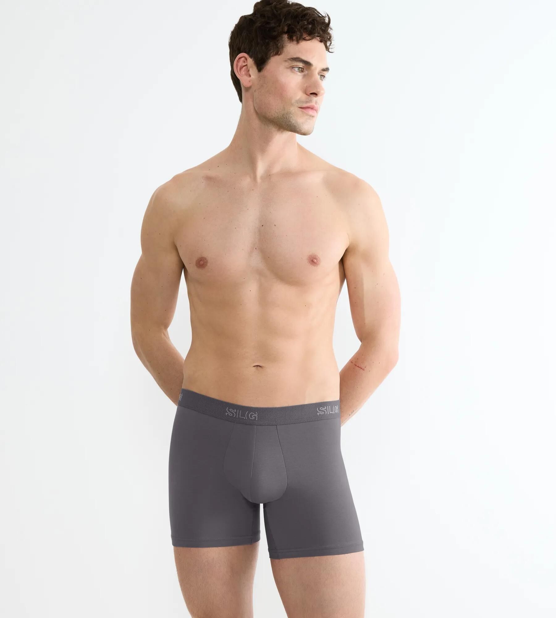 Sloggi Men SLG Base Short, heren boxershort korte pijp (2-pack), middengrijs