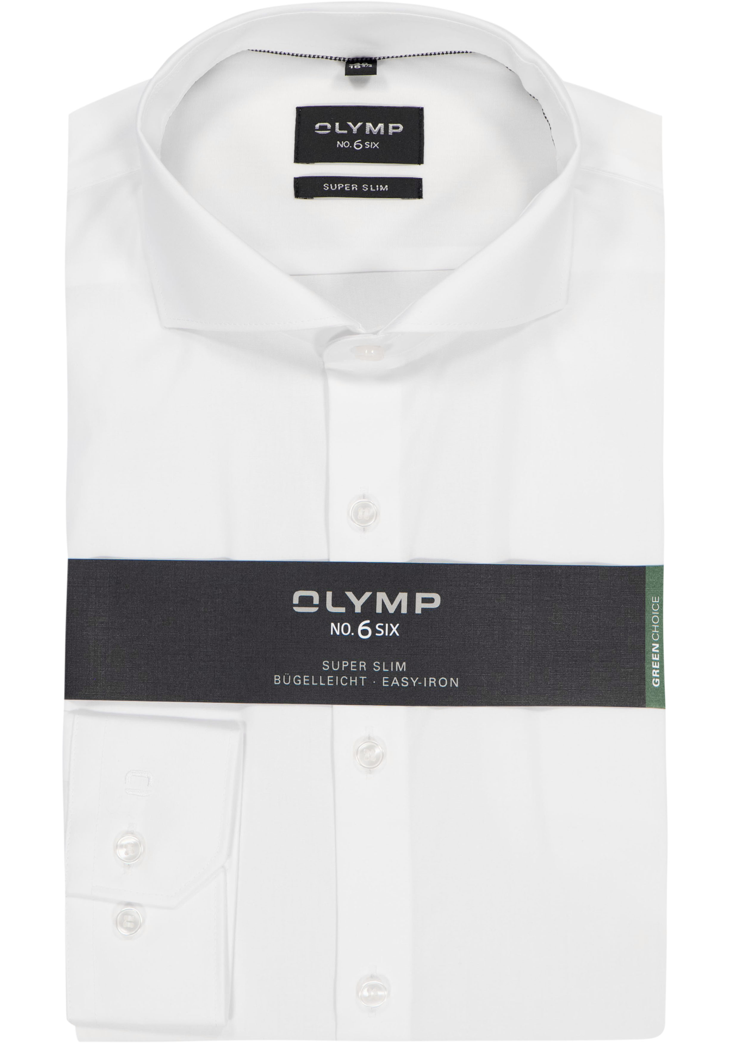 OLYMP No. Six super slim fit overhemd, wit  
