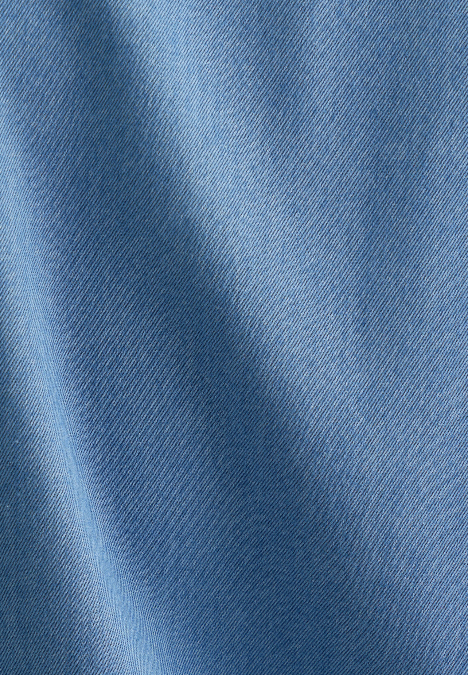 Seidensticker regular fit overhemd, twill, blauw