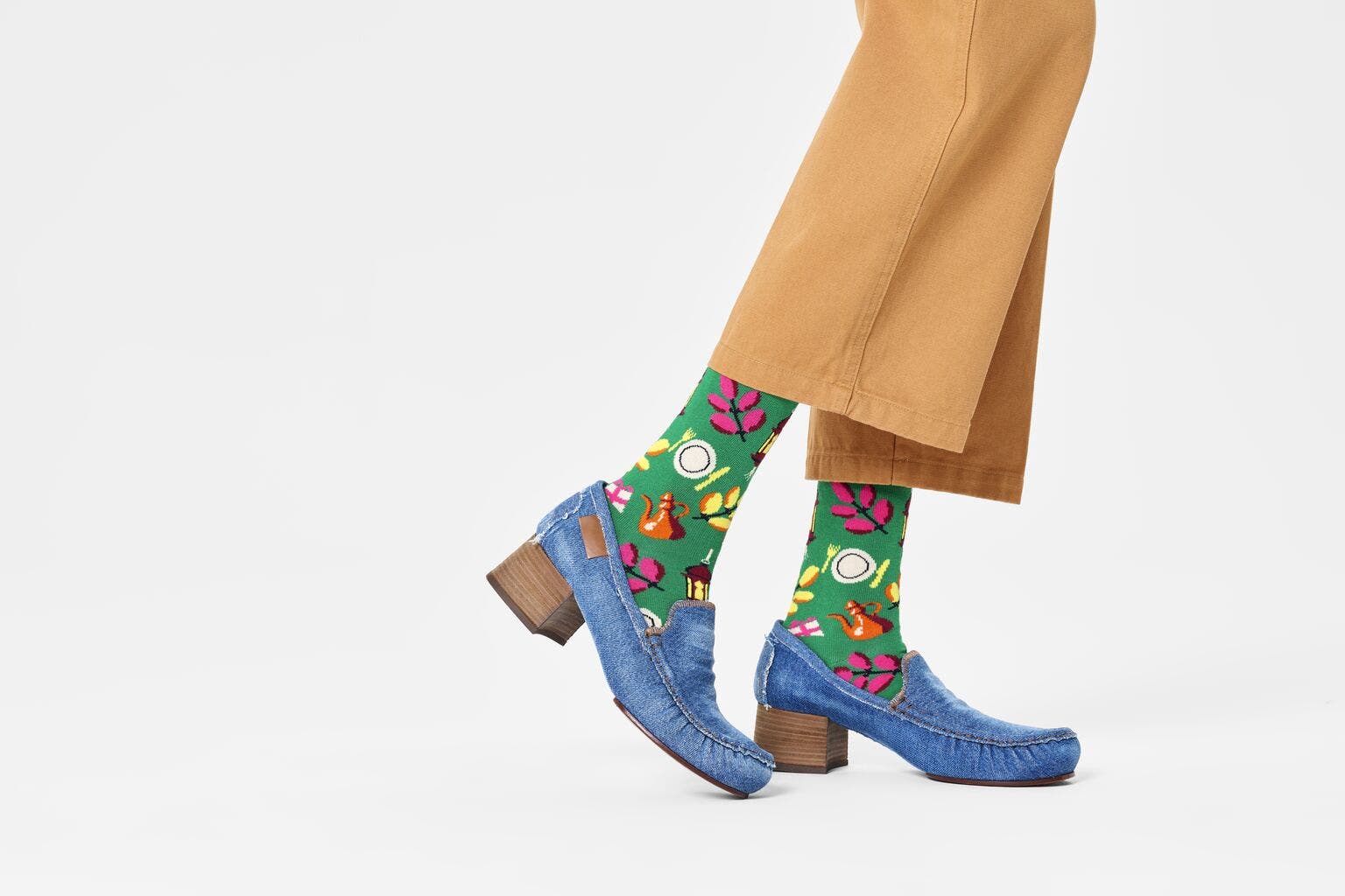 Happy Socks Ramadan Sock, unisex sokken, groen