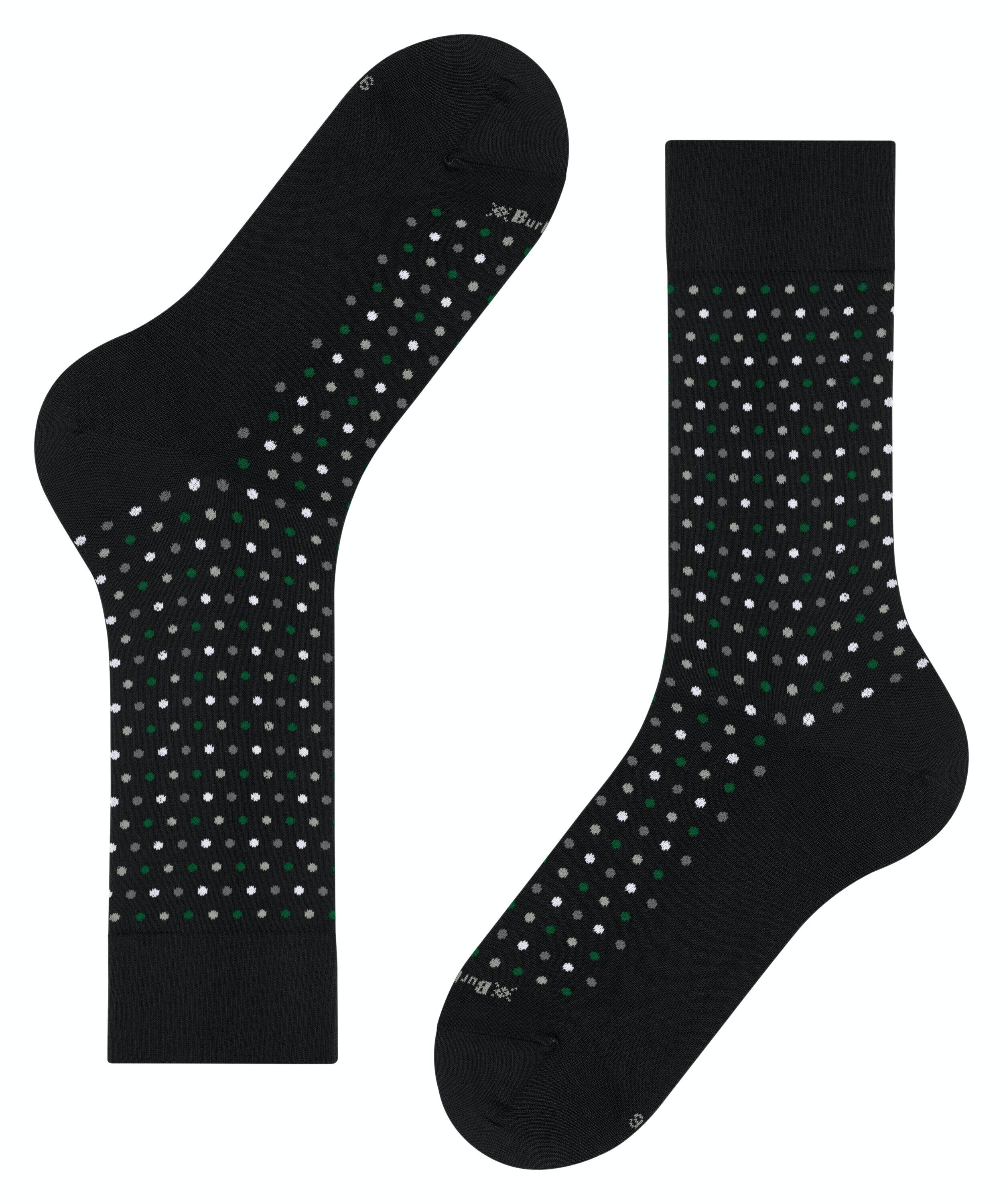 Burlington Dot herensokken, zwart (black)