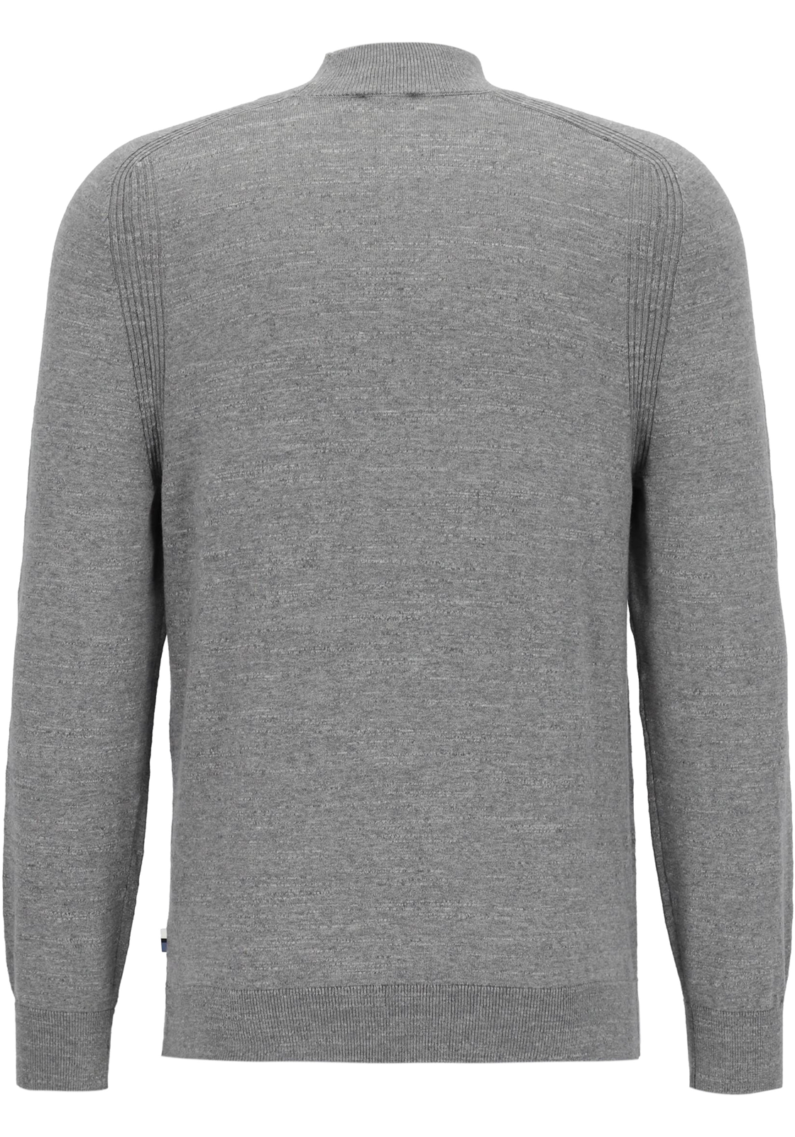 OLYMP modern fit trui katoen, turtleneck, zilvergrijs melange OLYMP modern fit trui katoen, turtleneck, zilvergrijs melange