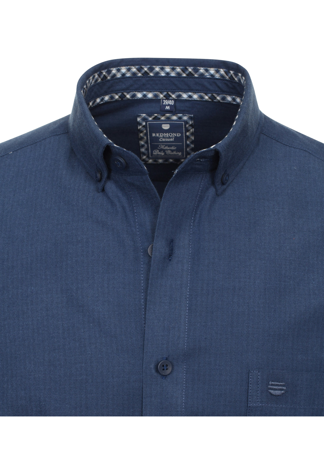 Redmond comfort fit overhemd, twill, blauw Redmond comfort fit overhemd, twill, blauw