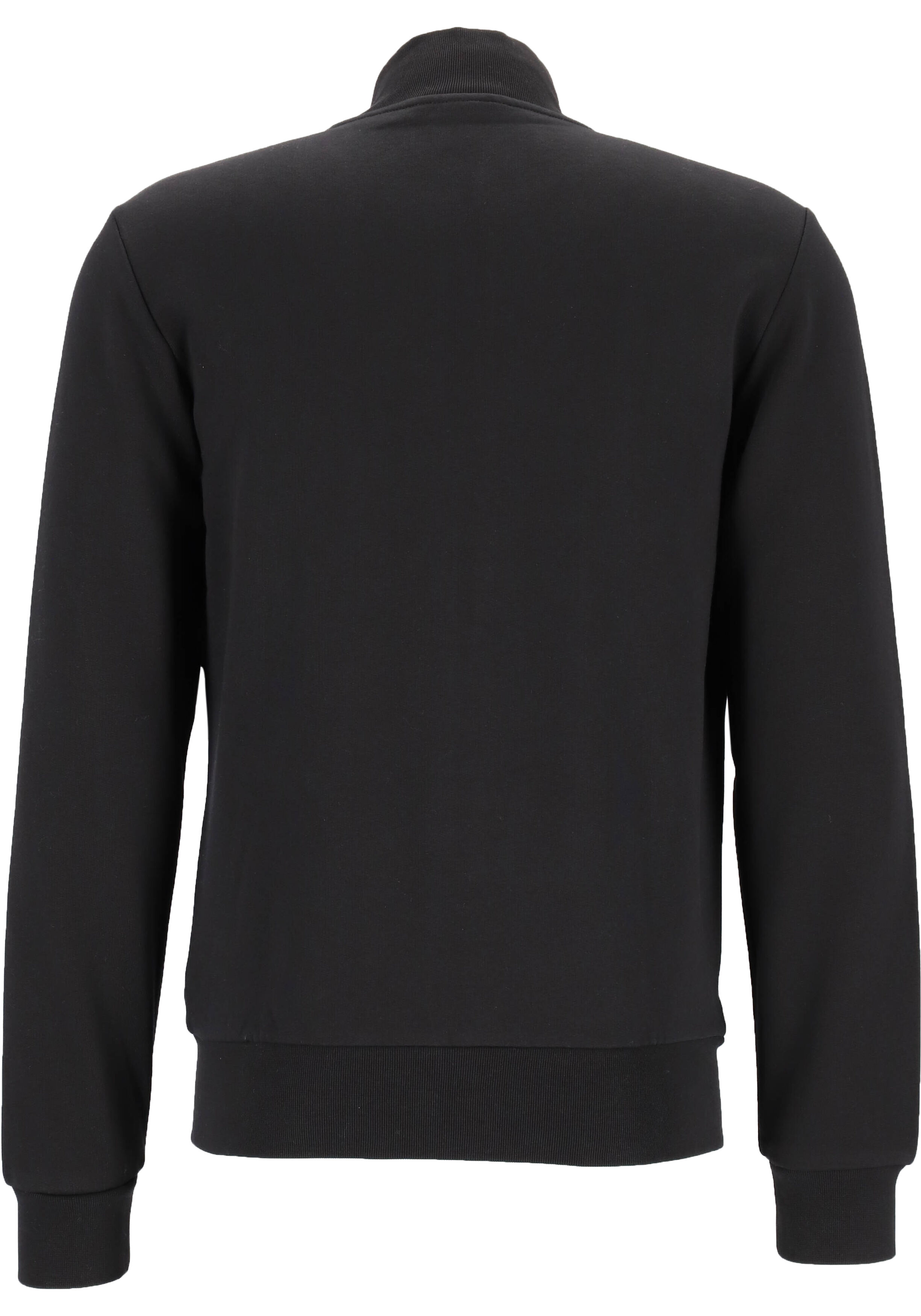 Lacoste heren sweatvest, met rits, zwart