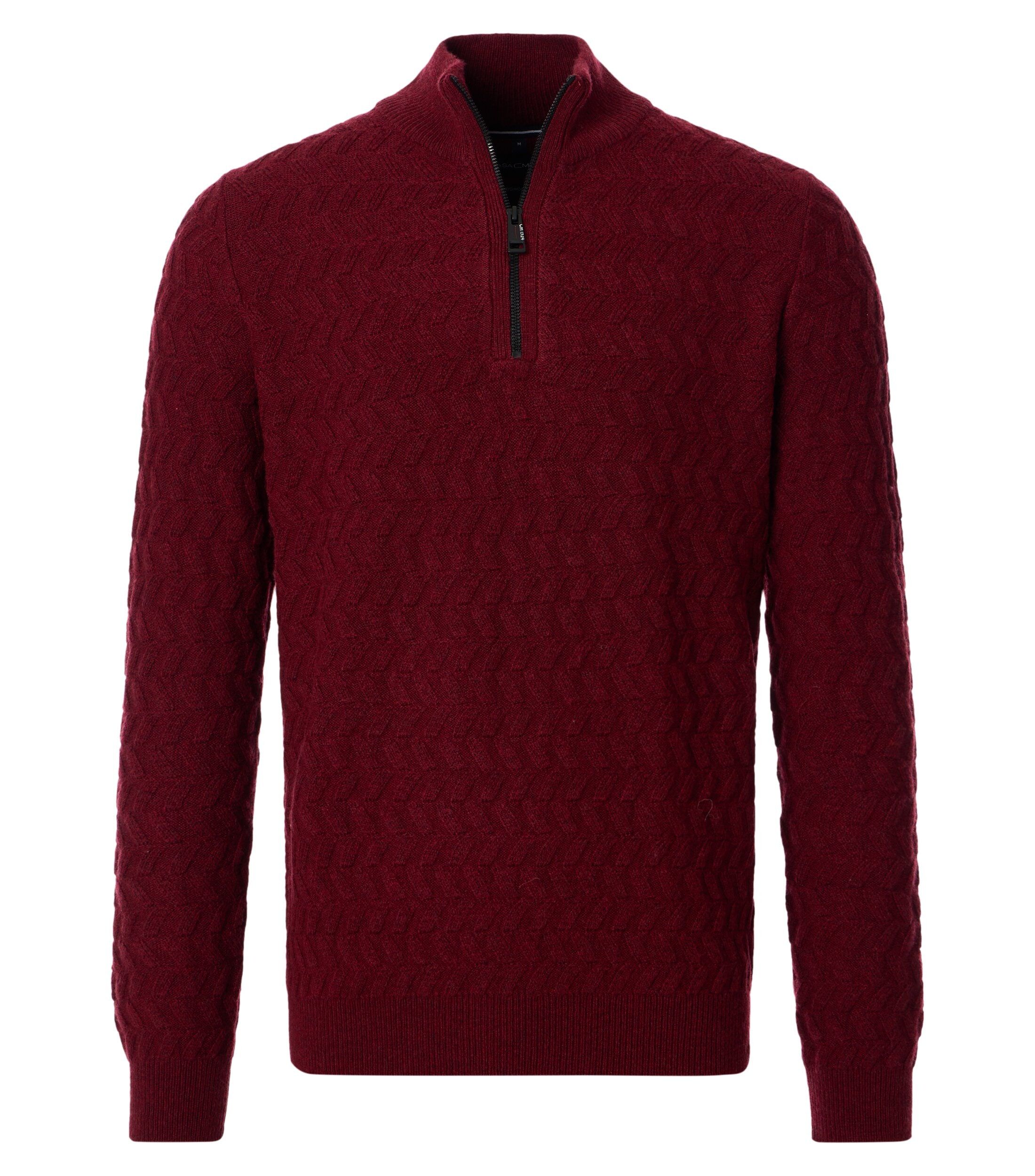 CASA MODA comfort fit schipperstrui, bordeaux dessin