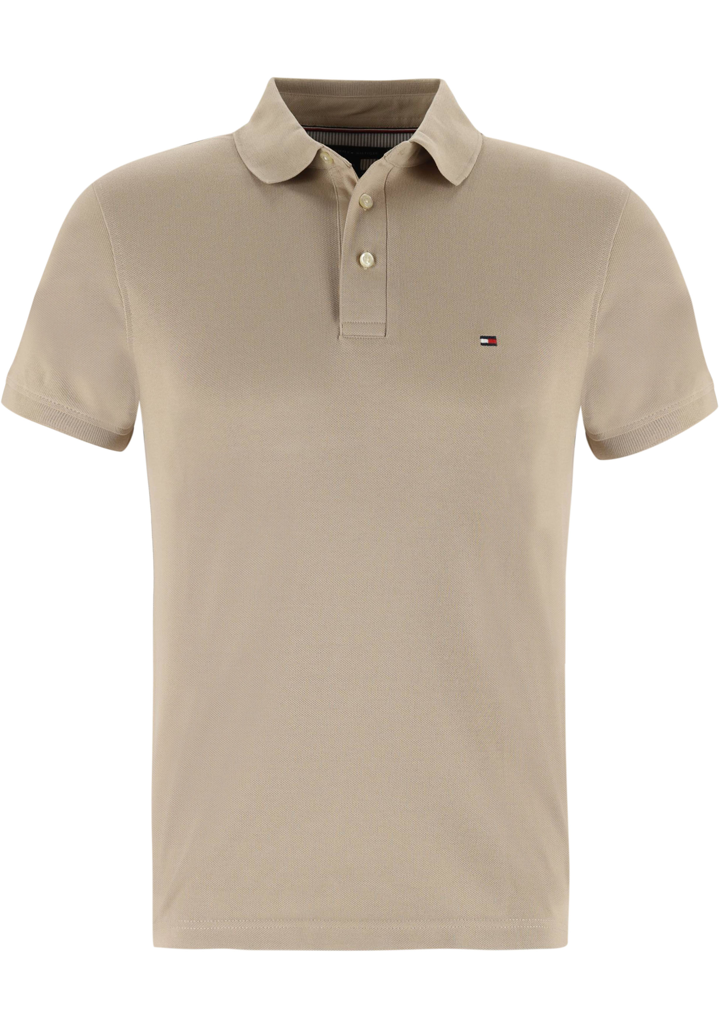 Tommy Hilfiger 1985 Slim Polo, heren poloshirt, beige