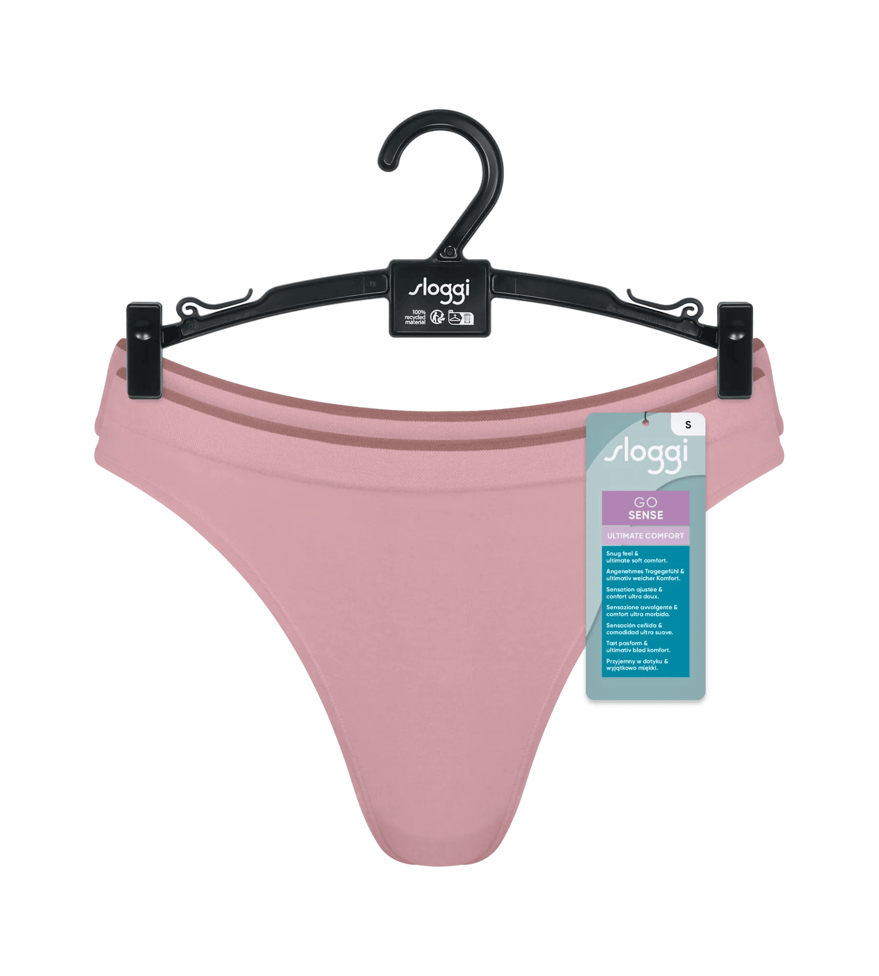 Sloggi Women GO Sense High leg (2-pack), dames slip, oudroze