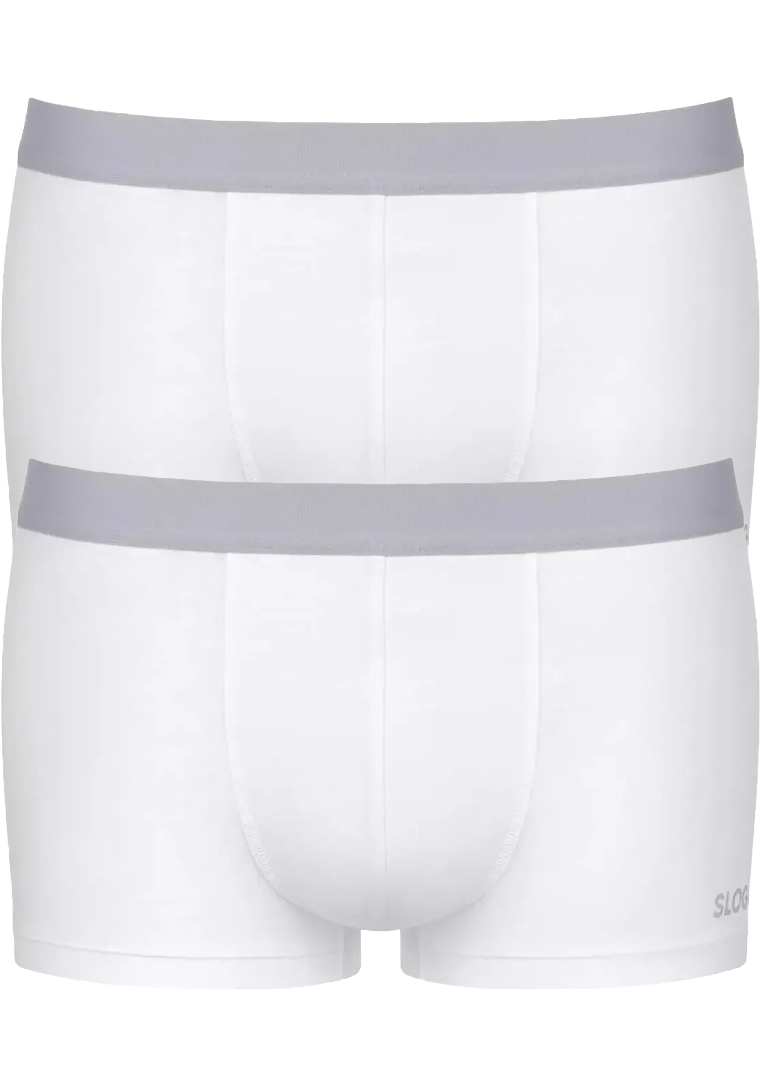 Sloggi Men GO ABC 2.0 Hipster, heren boxershort korte pijp (2-pack), wit