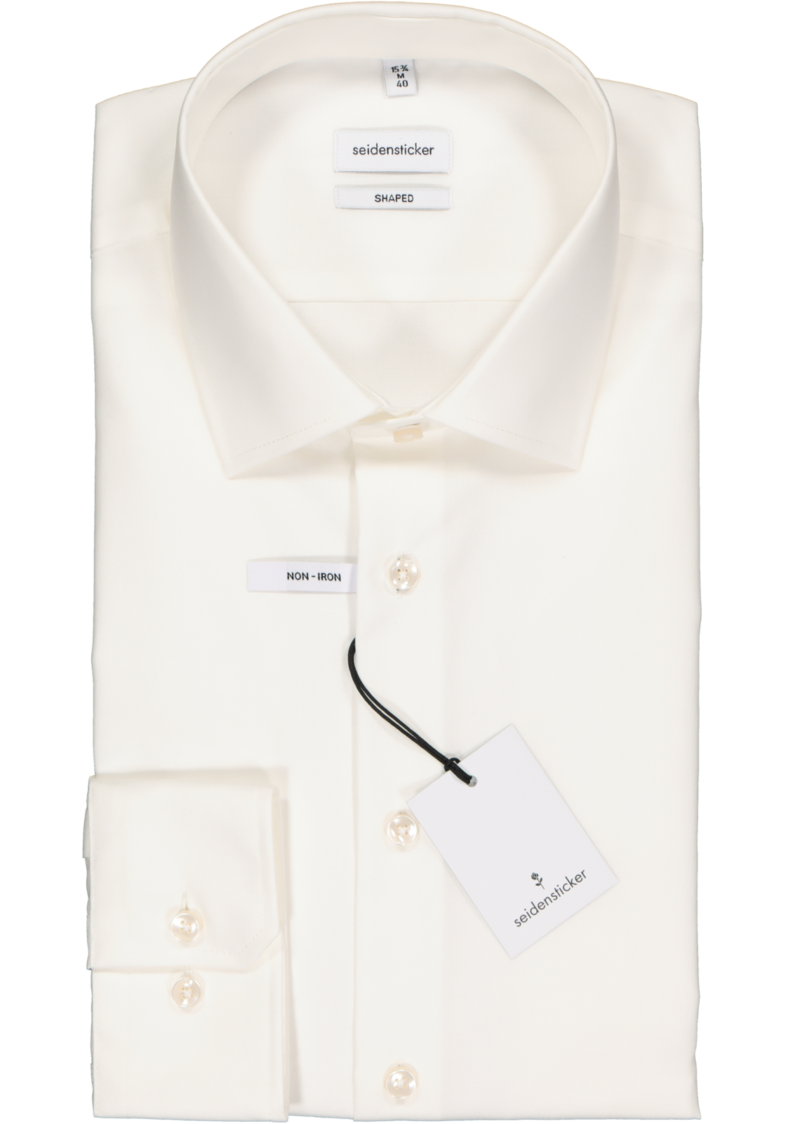 2-4030864770081_seidensticker-overhemd_HR Seidensticker shaped fit overhemd, beige