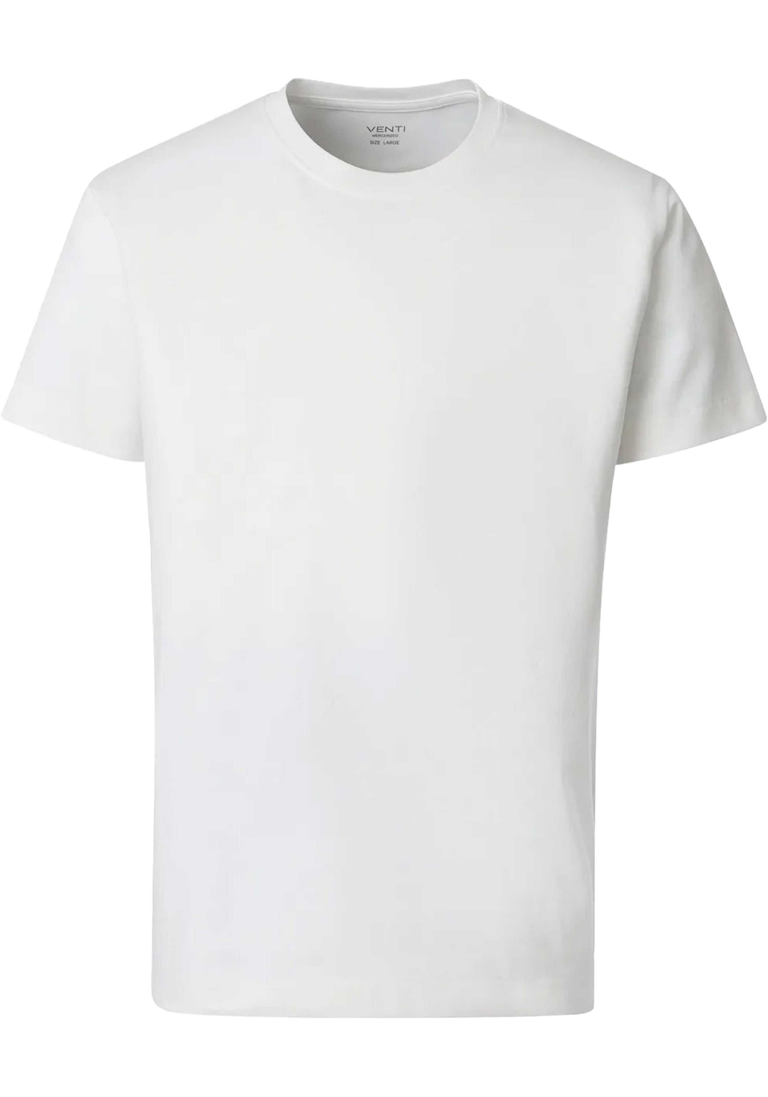 VENTI modern heren T-shirt, wit