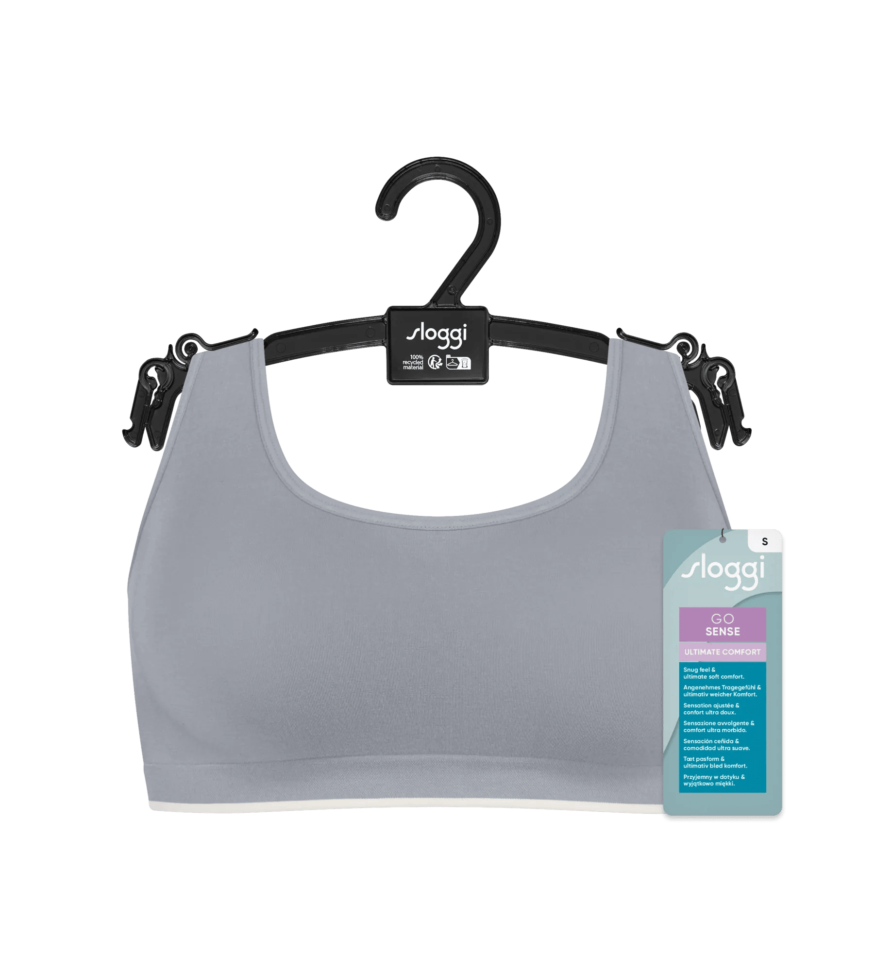 Sloggi Women GO Sense Top, bralette, grijs
